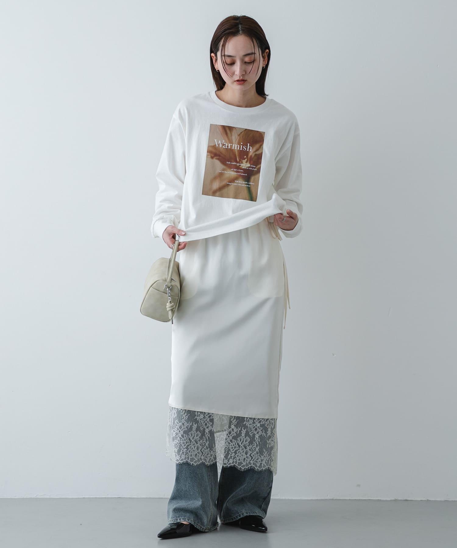 身長：169cm サイズ：one