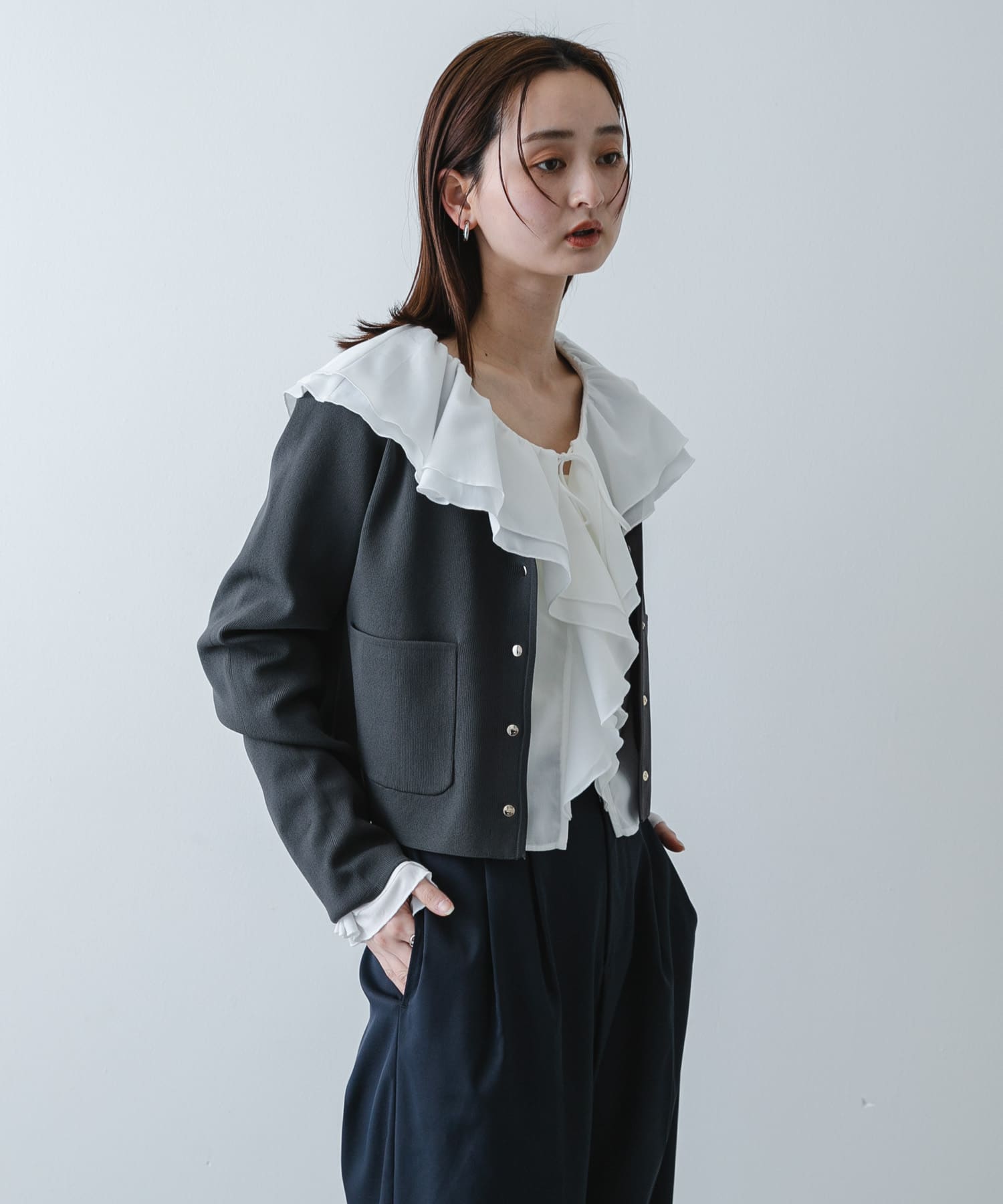 身長：169cm サイズ：one
