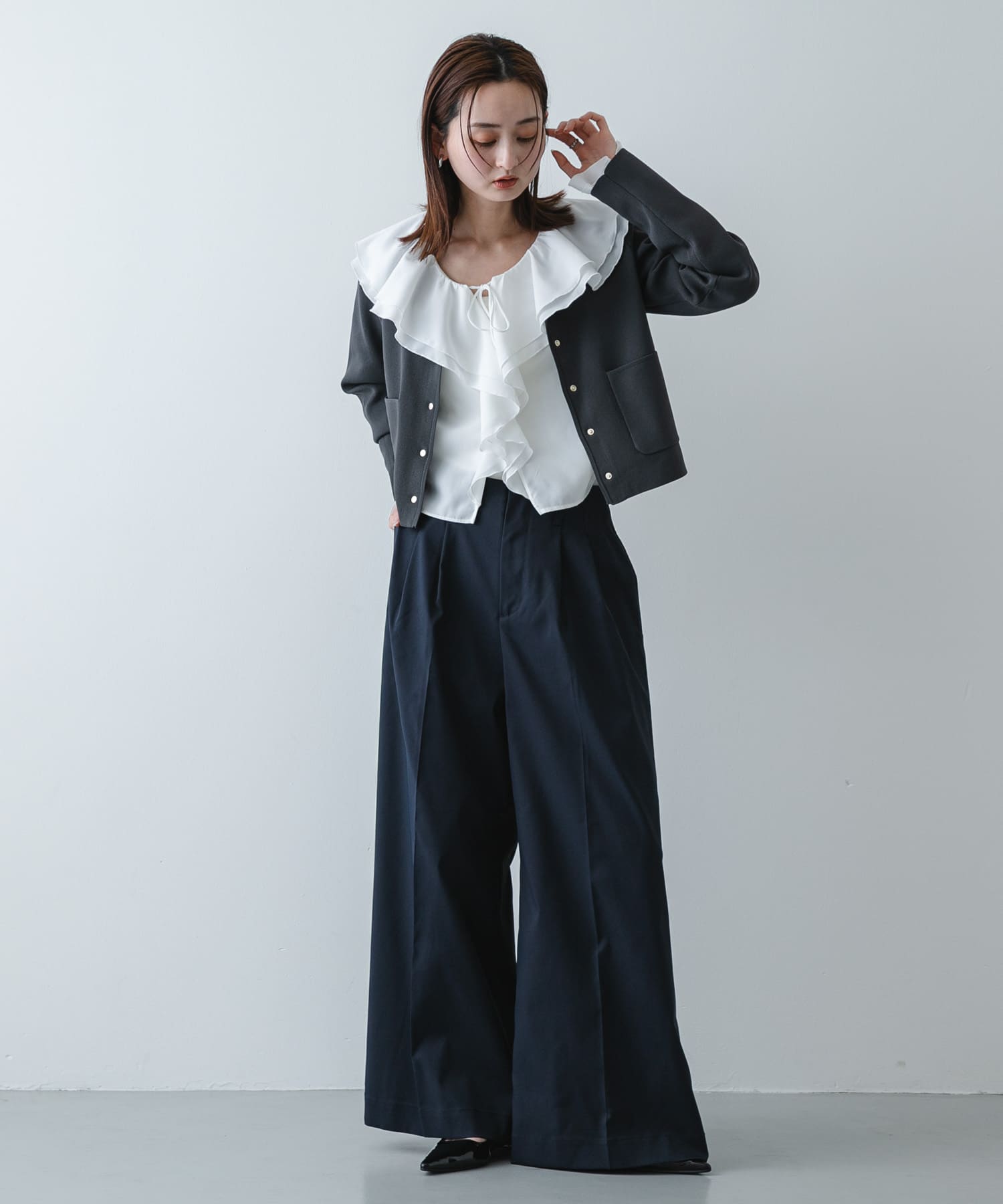 身長：169cm サイズ：one