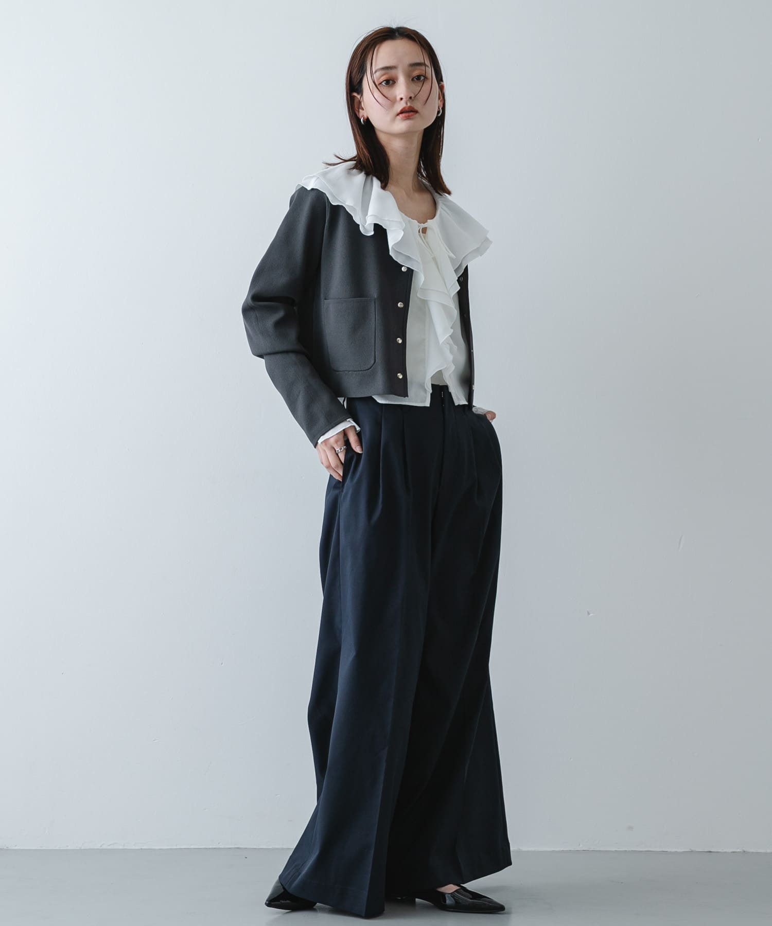 身長：169cm サイズ：one