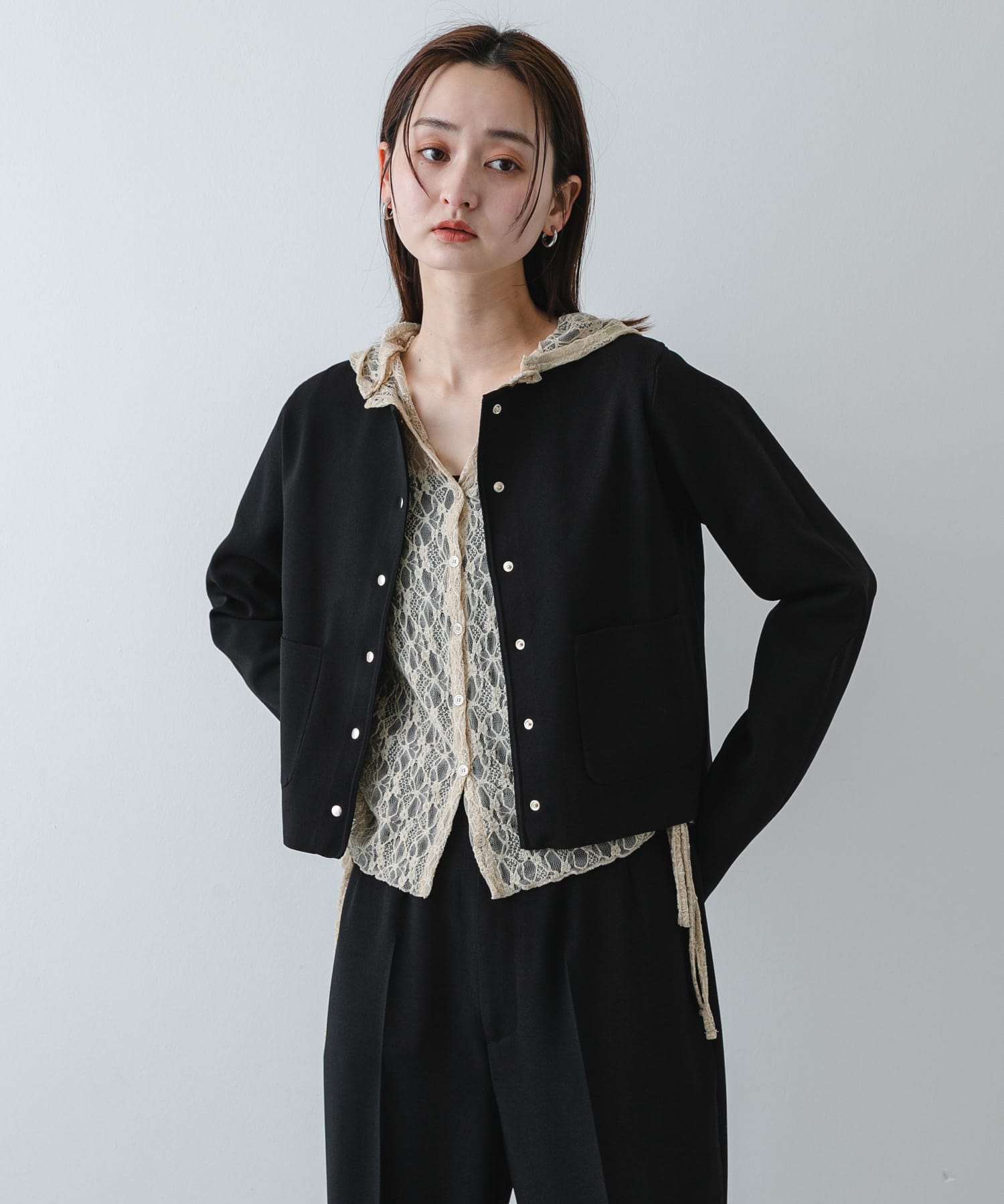 身長：169cm サイズ：one