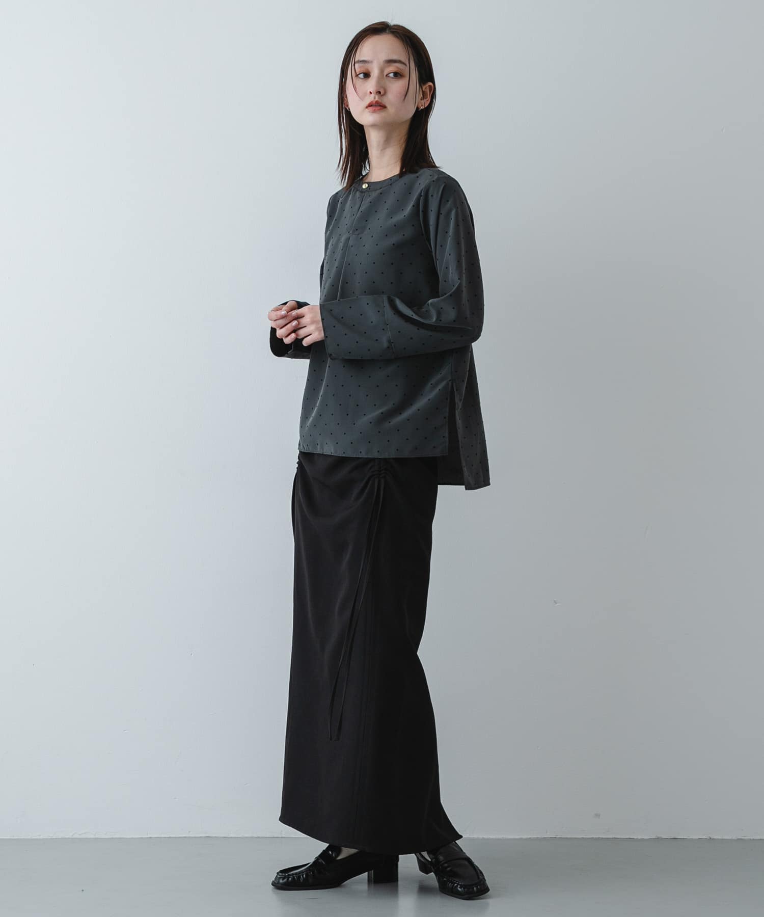 身長：169cm サイズ：one