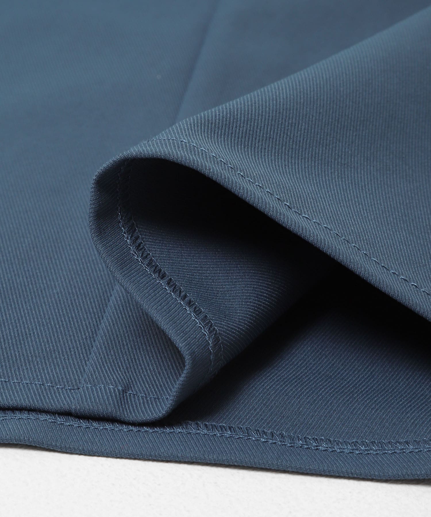 『イージーケア』フロントポケットチノスカート BLUE S