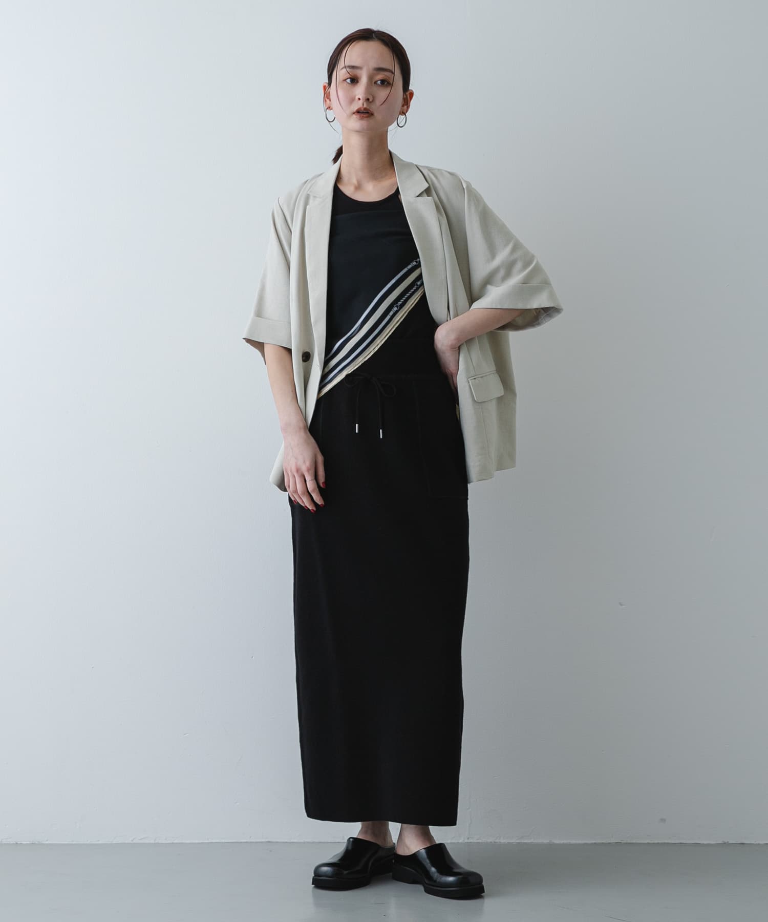 洗濯可』スウェットライクニットスカート(One GRAY): スカート｜URBAN