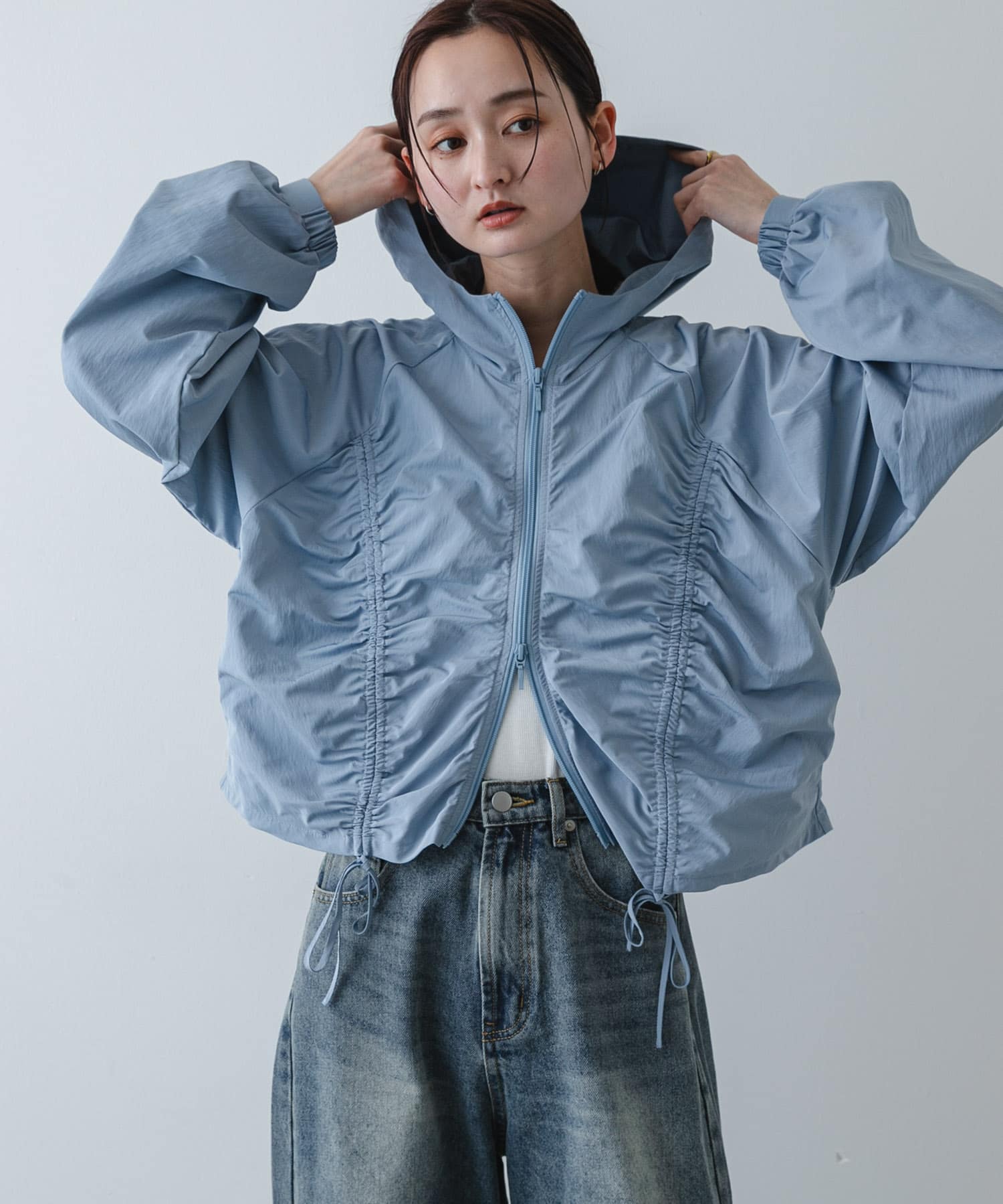 シャーリングライトブルゾン(One OFF WHITE): アウター｜URBAN