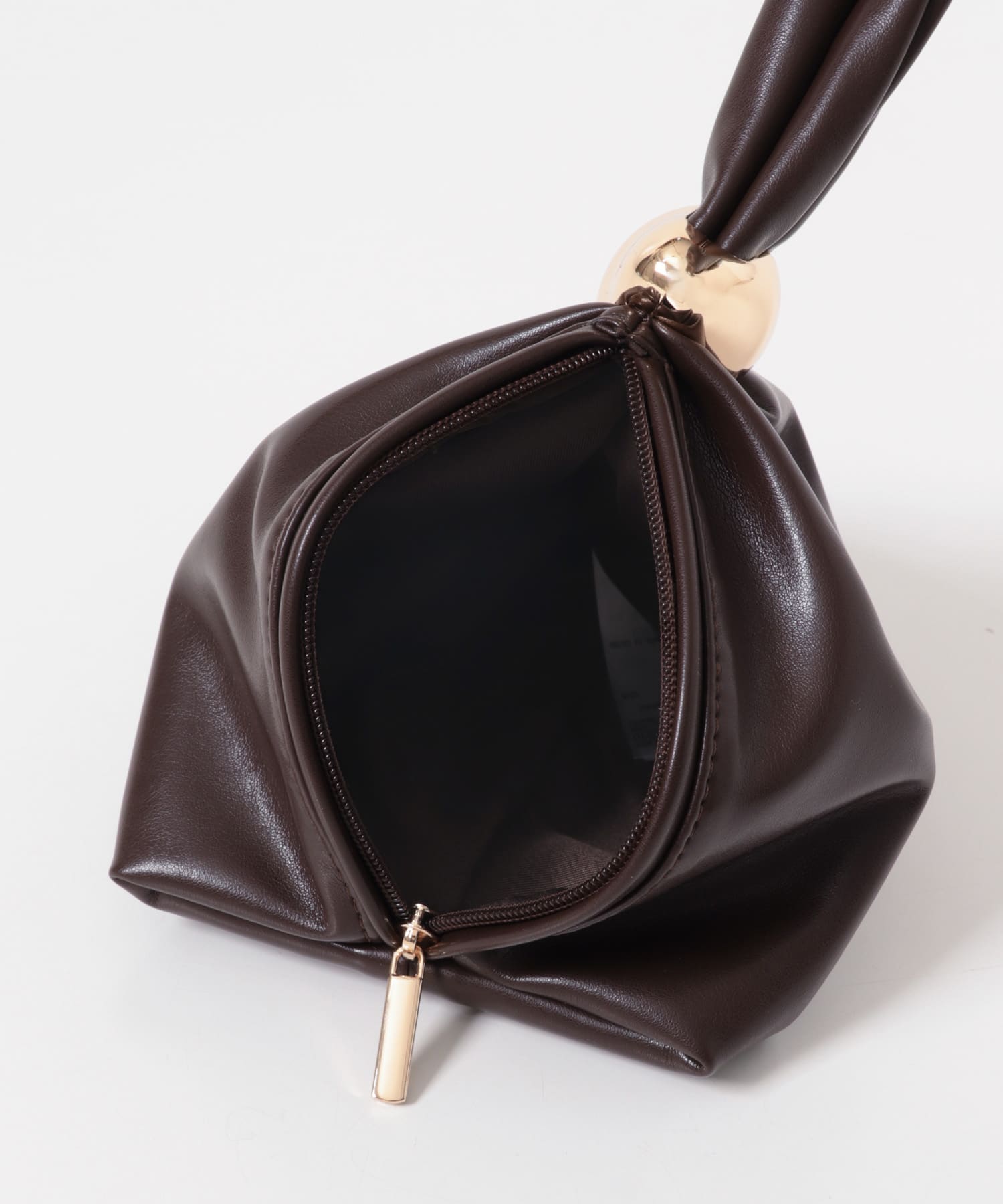 メタルツキキンチャクバッグ BROWN One