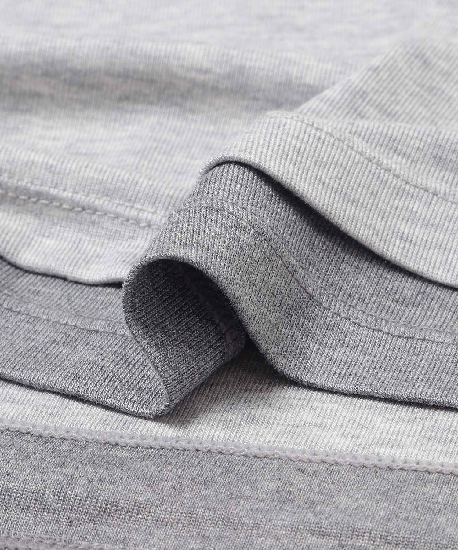 フェイクレイヤードロングTシャツ L.GRAY M