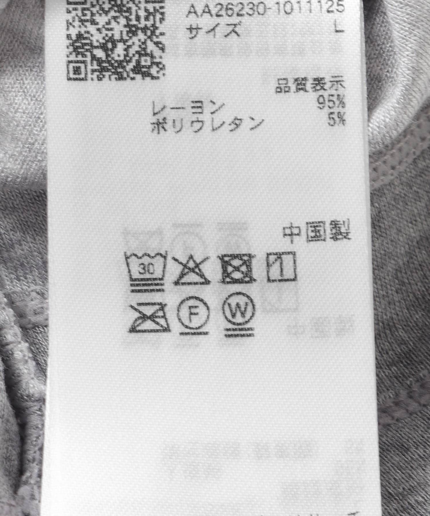 フェイクレイヤードロングTシャツ L.GRAY M