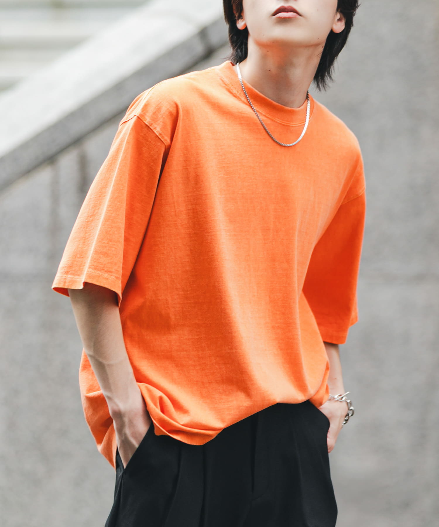 フェードルーズクルーネックショートスリーブ Tシャツ