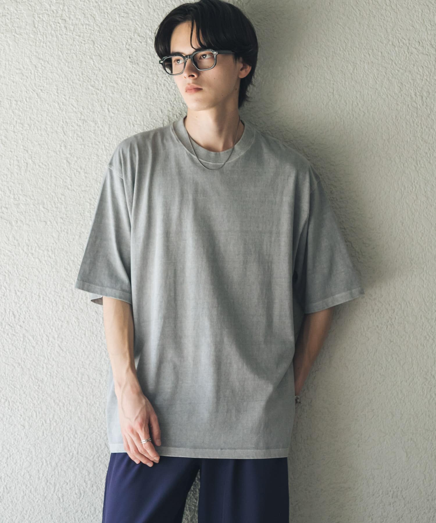 フェードルーズクルーネックショートスリーブ Tシャツ(M ORANGE