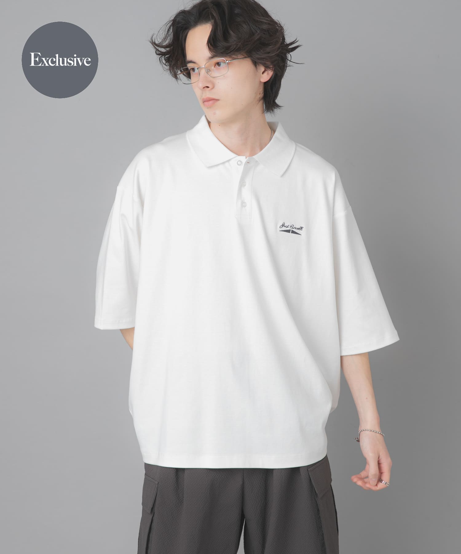 『別注』Converse×SENSE OF PLACE　JACK PURCELLポロシャツ