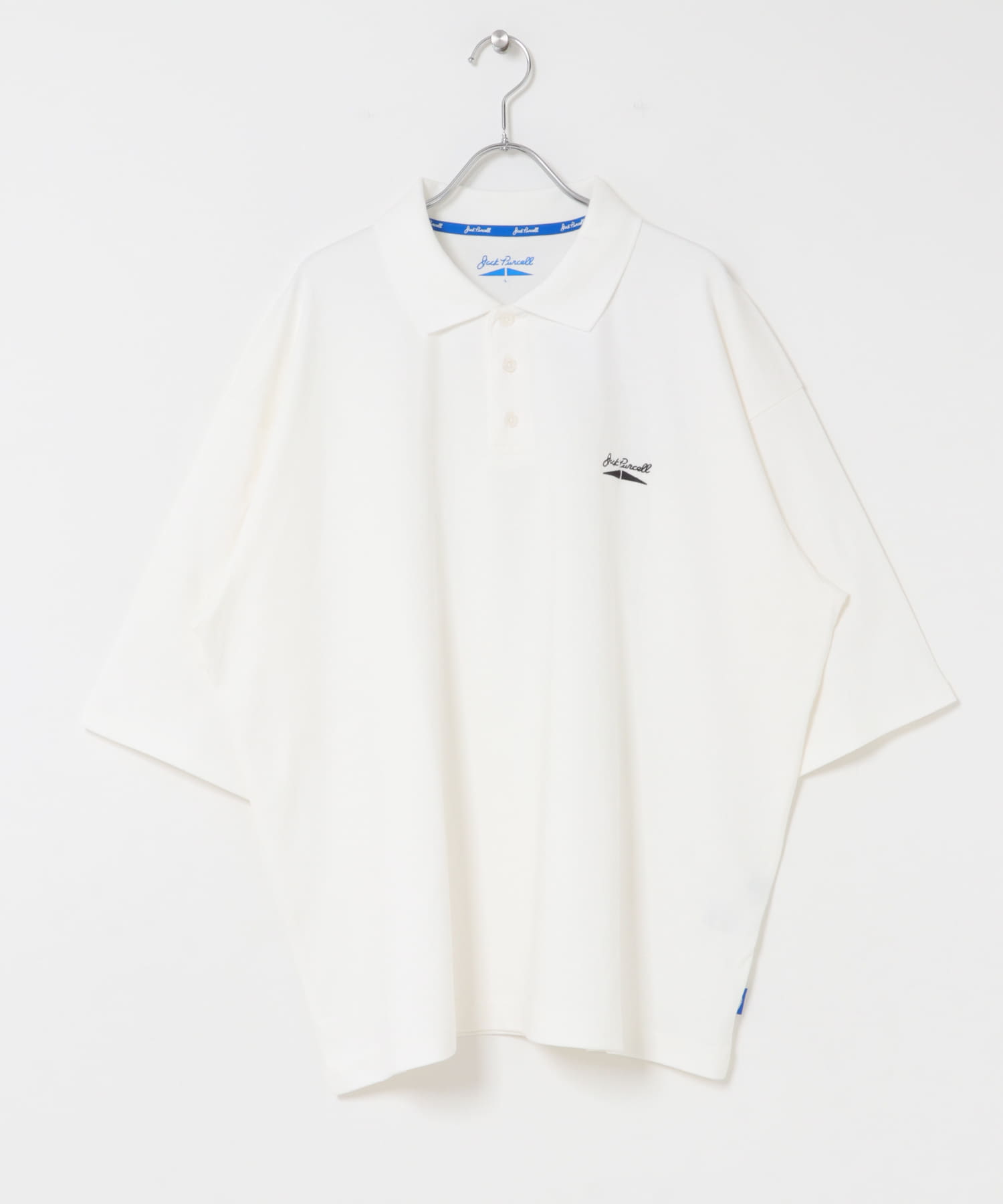 『別注』Converse×SENSE OF PLACE　JACK PURCELLポロシャツ WHITE M