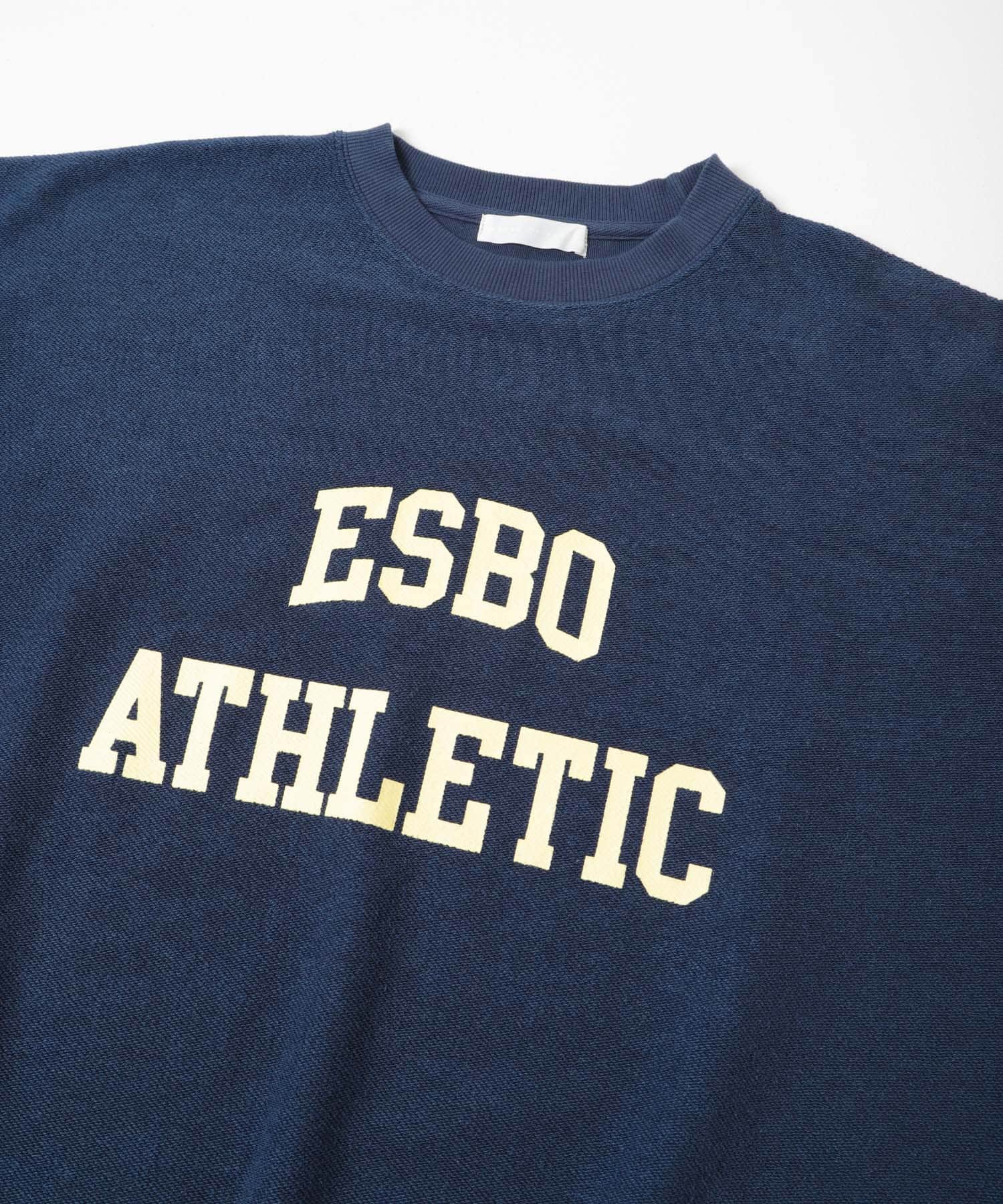 カレッジスウェットショートスリーブTシャツ NAVY M