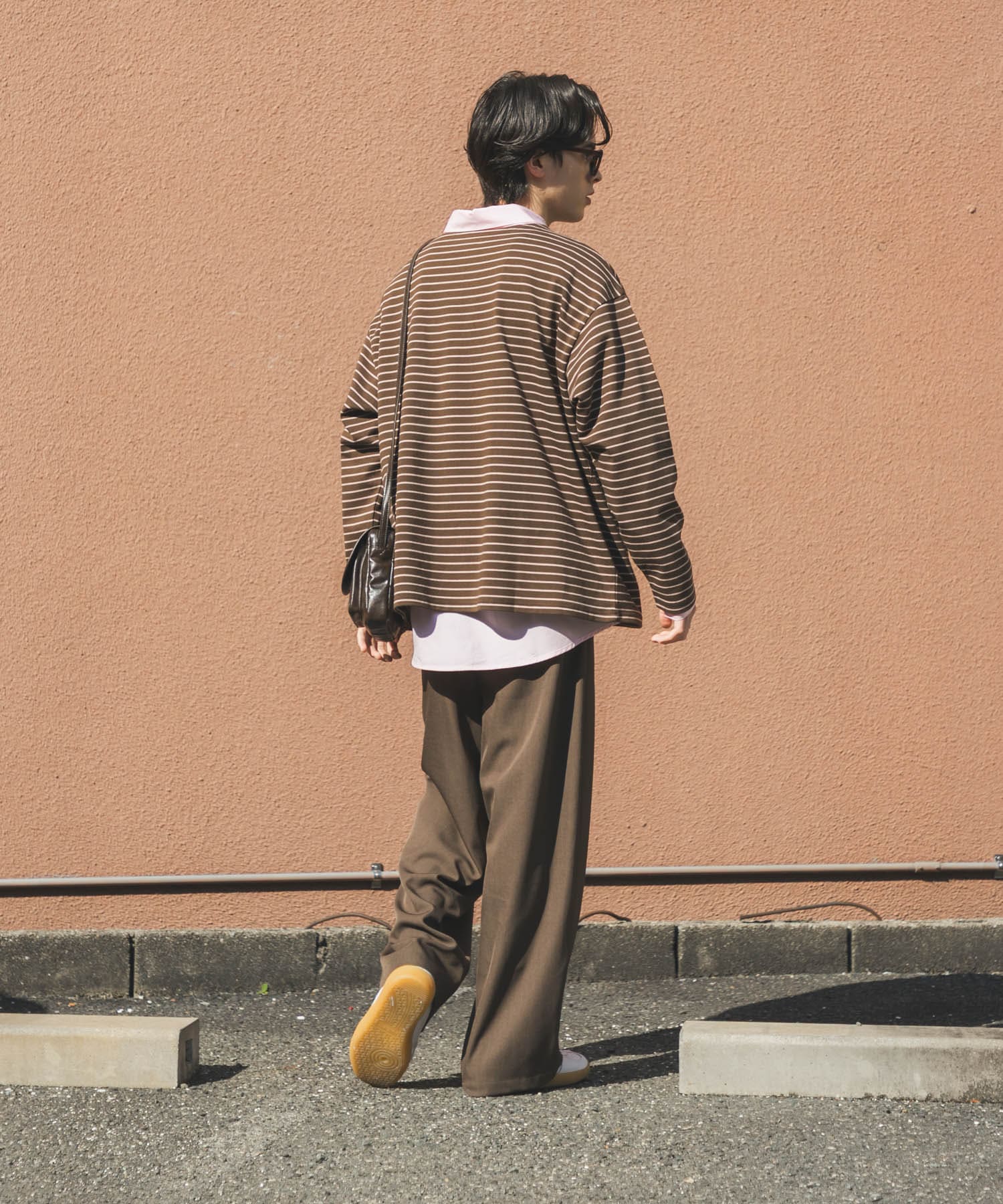 エクストラルーズバスクシャツ BROWN L