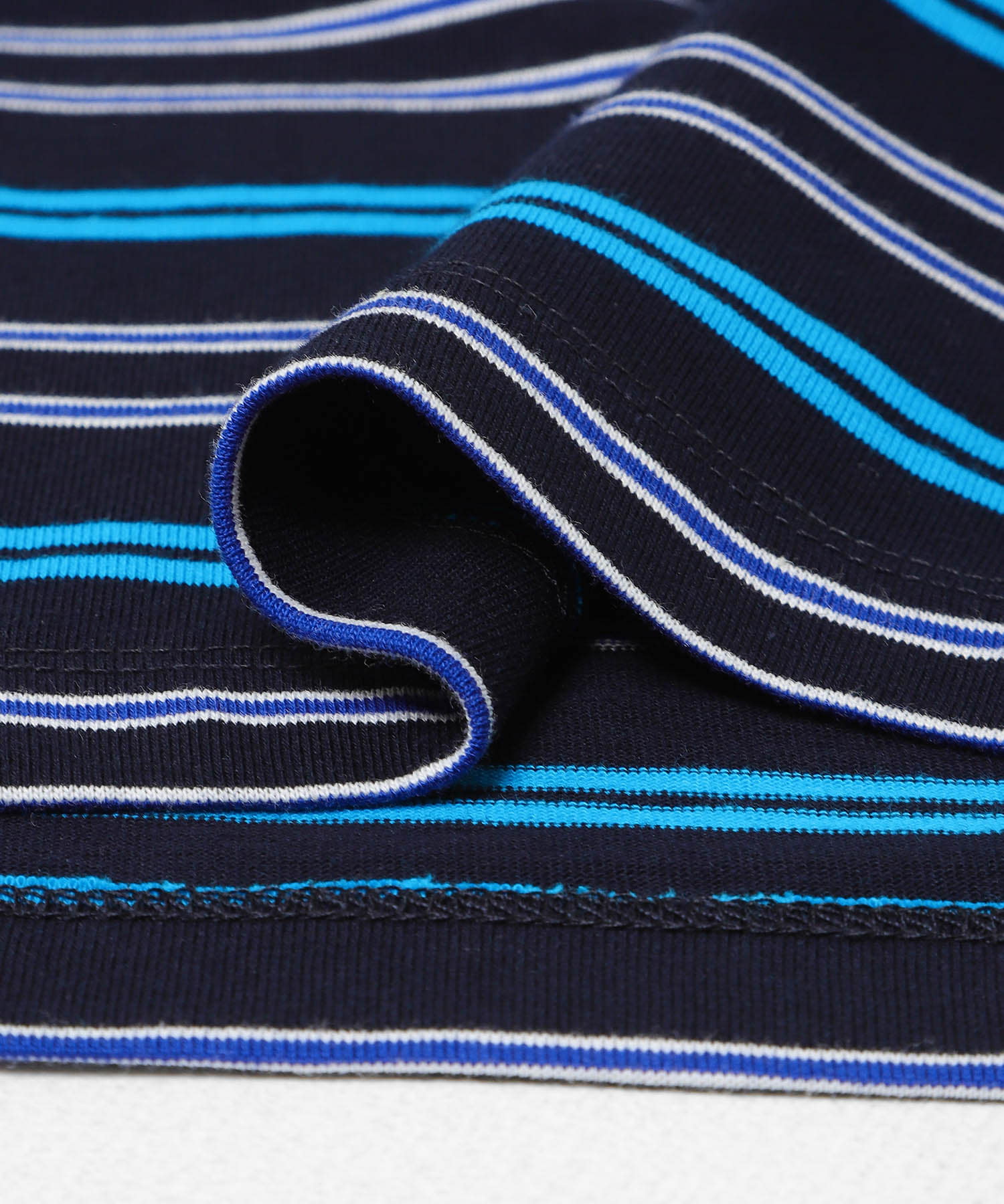 ボーダーエクストラルーズTシャツ NAVY M