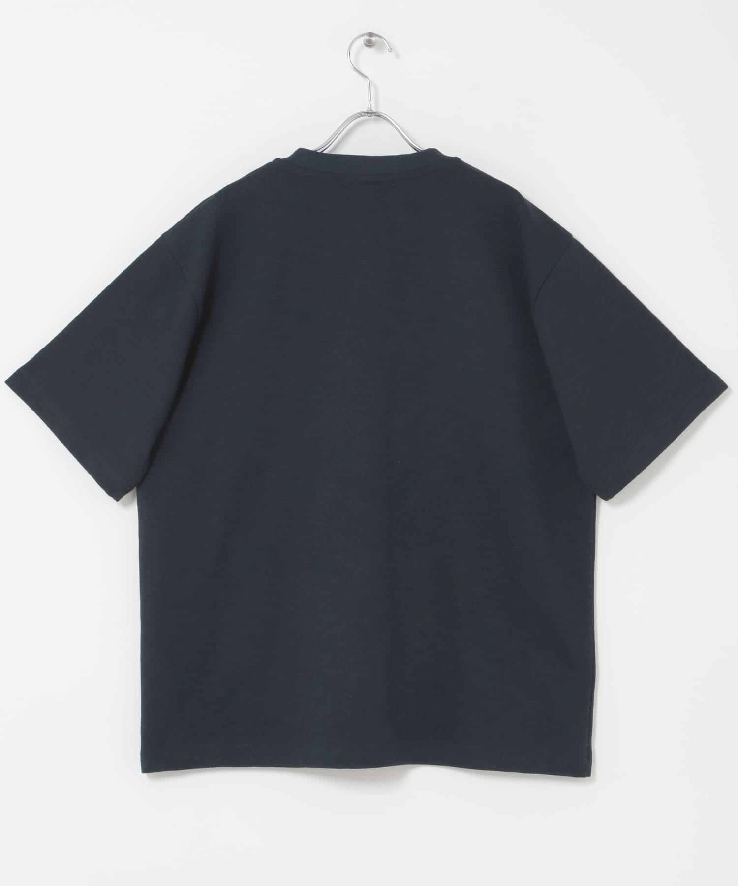 ヴィンテージグラフィックヘンリーネックTシャツ NAVY M