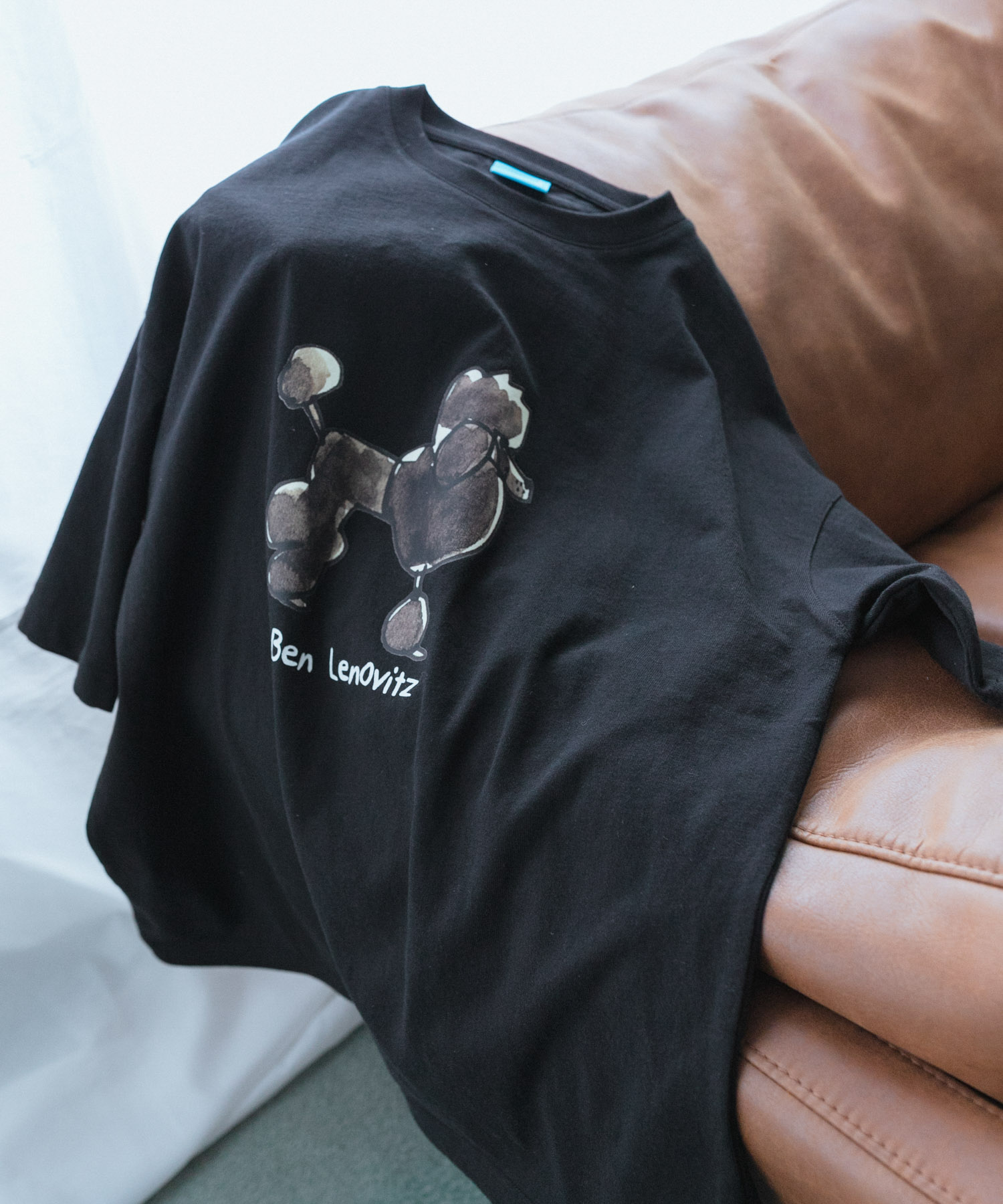 『別注』Ben Lenovitz×SENSE OF PLACE　SHORT-SLEEVE T-SHIRTS BLACK L