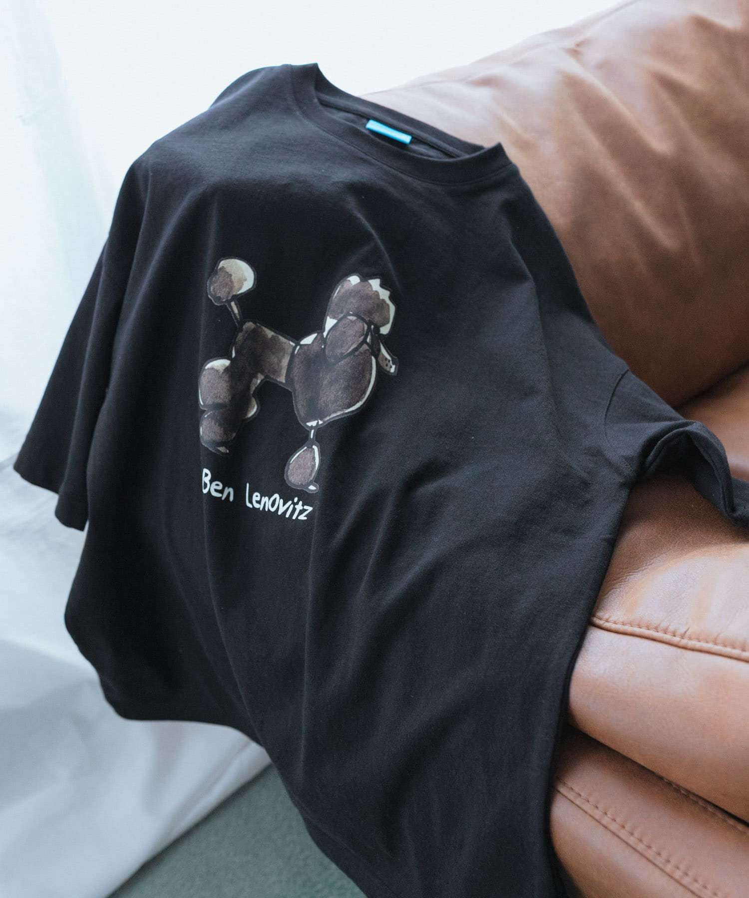 『別注』Ben Lenovitz×SENSE OF PLACE　SHORT-SLEEVE T-SHIRTS BLACK L