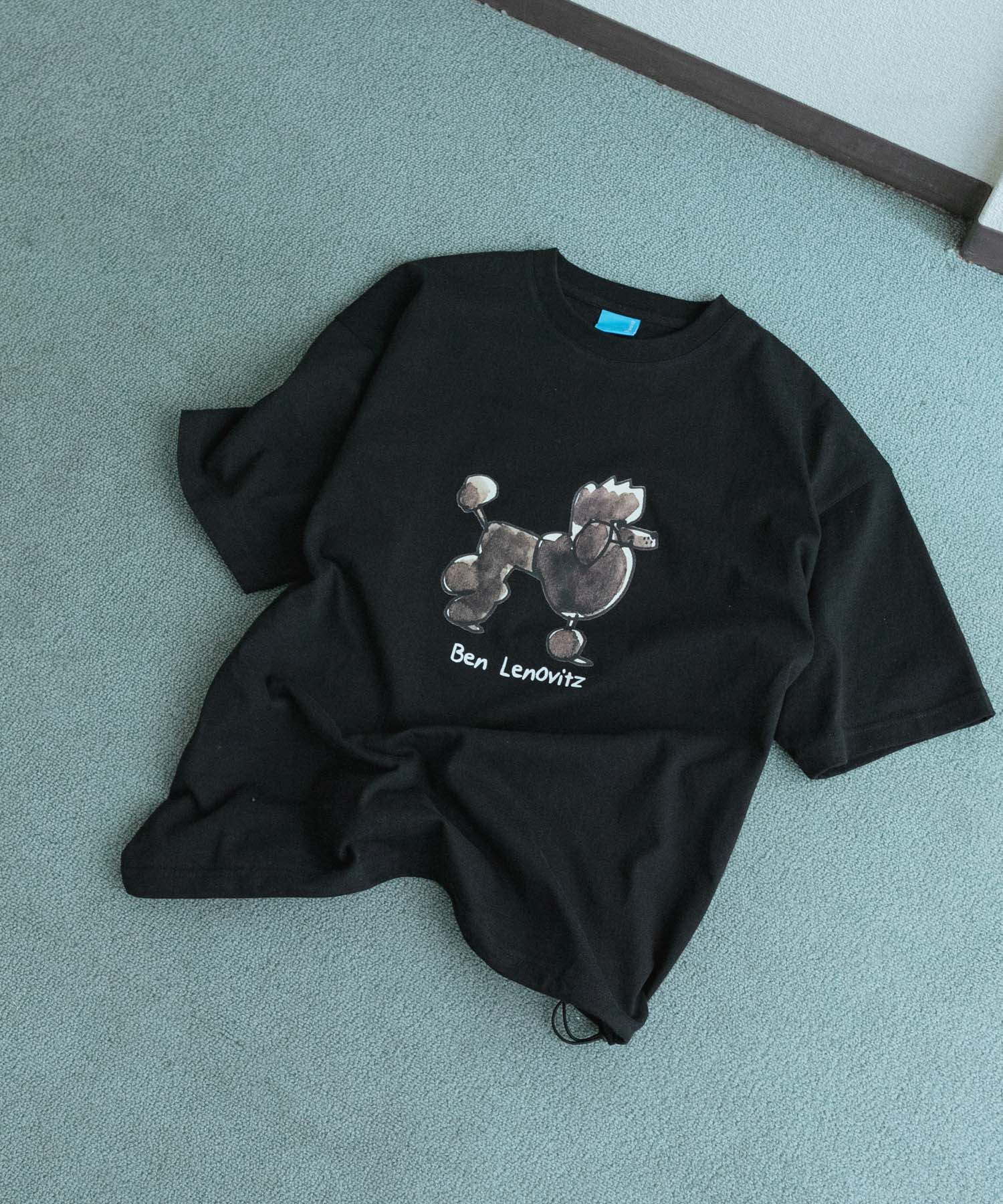 『別注』Ben Lenovitz×SENSE OF PLACE　SHORT-SLEEVE T-SHIRTS BLACK L