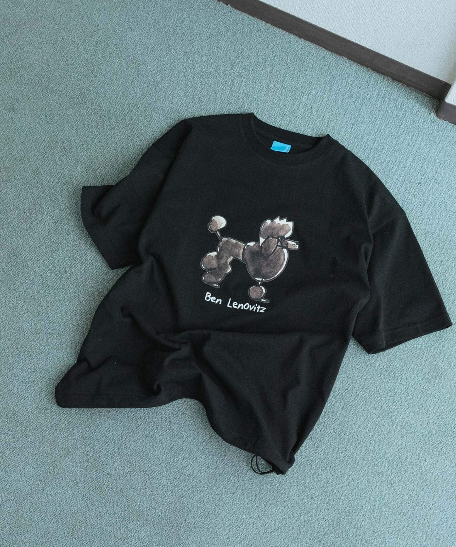 『別注』Ben Lenovitz×SENSE OF PLACE　SHORT-SLEEVE T-SHIRTS BLACK L