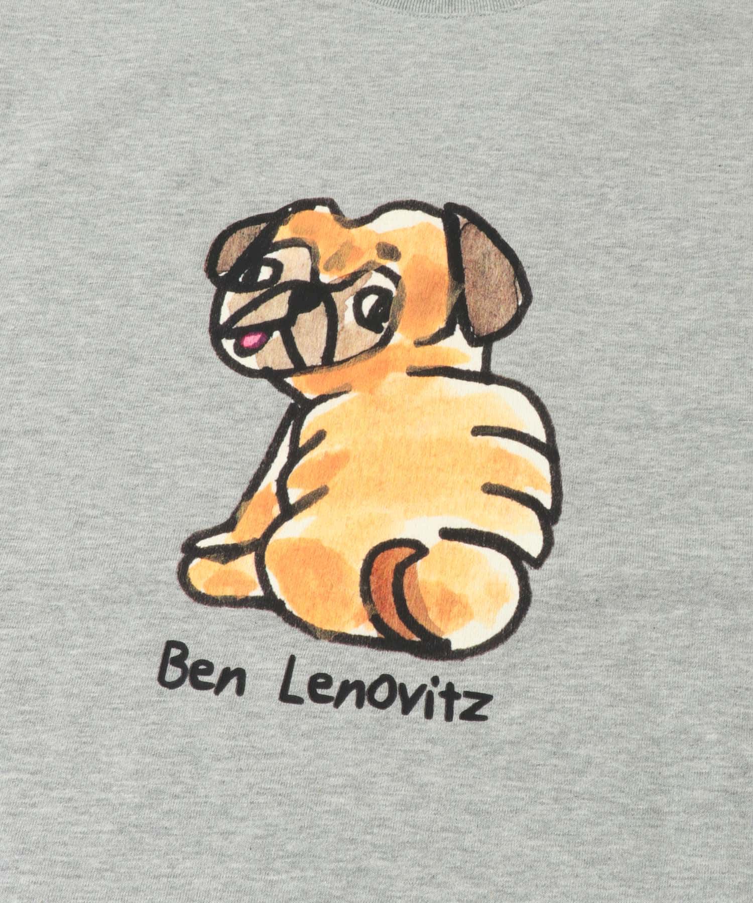 『別注』Ben Lenovitz×SENSE OF PLACE　SHORT-SLEEVE T-SHIRTS GRAY M