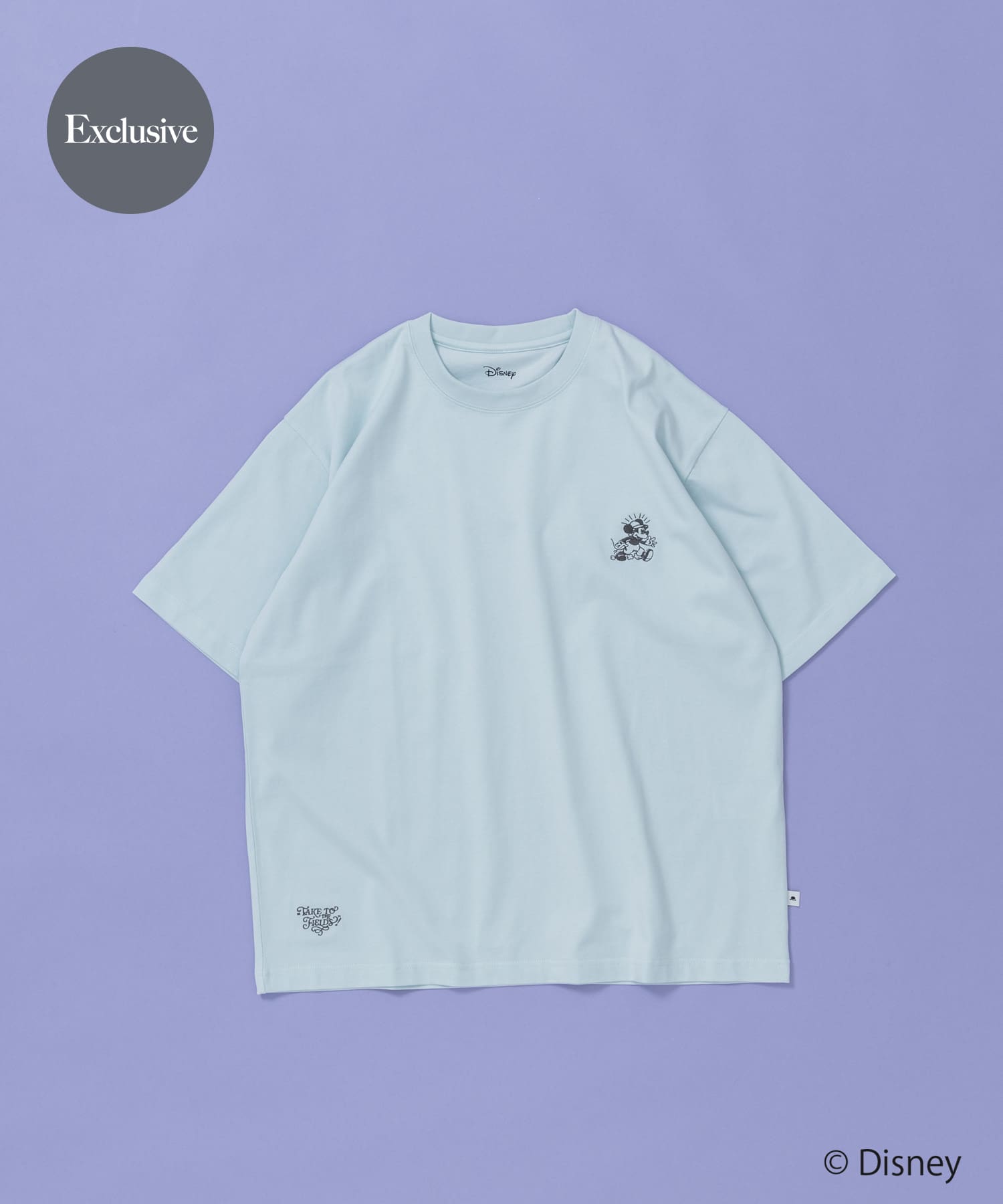 別注/Disney/グラフィックTシャツB L.BLUE M