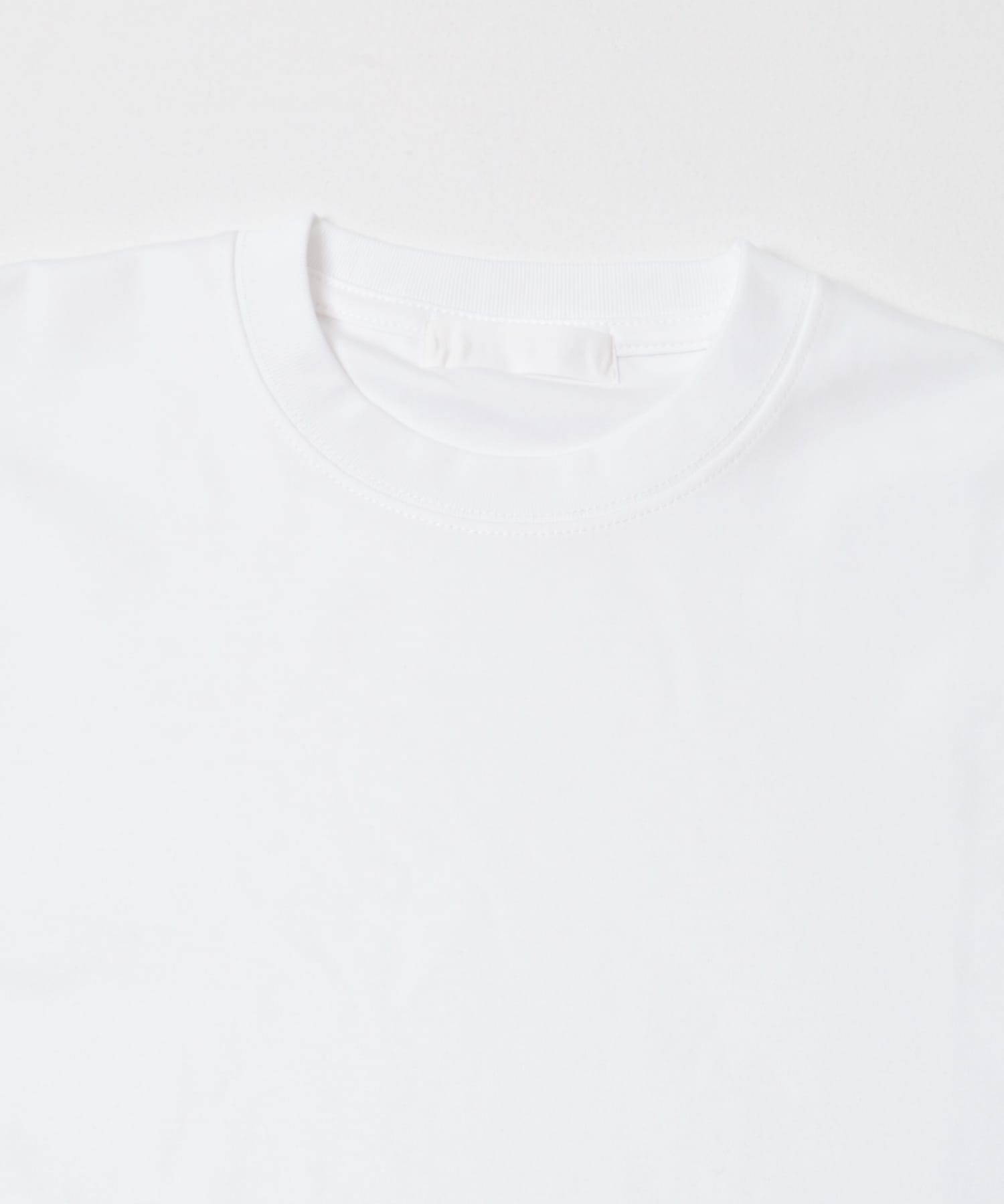 コットンスムースショートスリーブ Tシャツ WHITE M