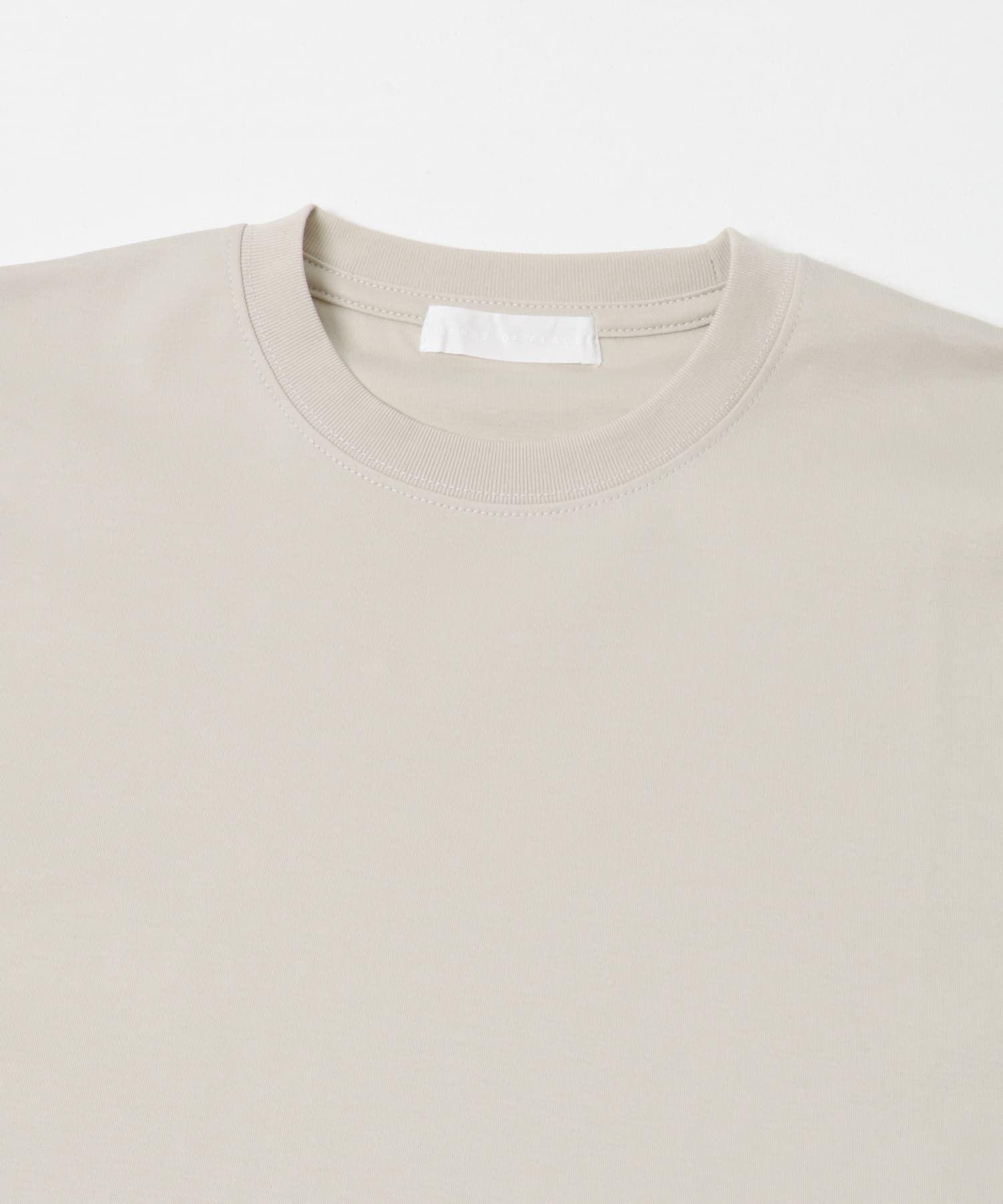 コットンスムースショートスリーブ Tシャツ GREIGE M