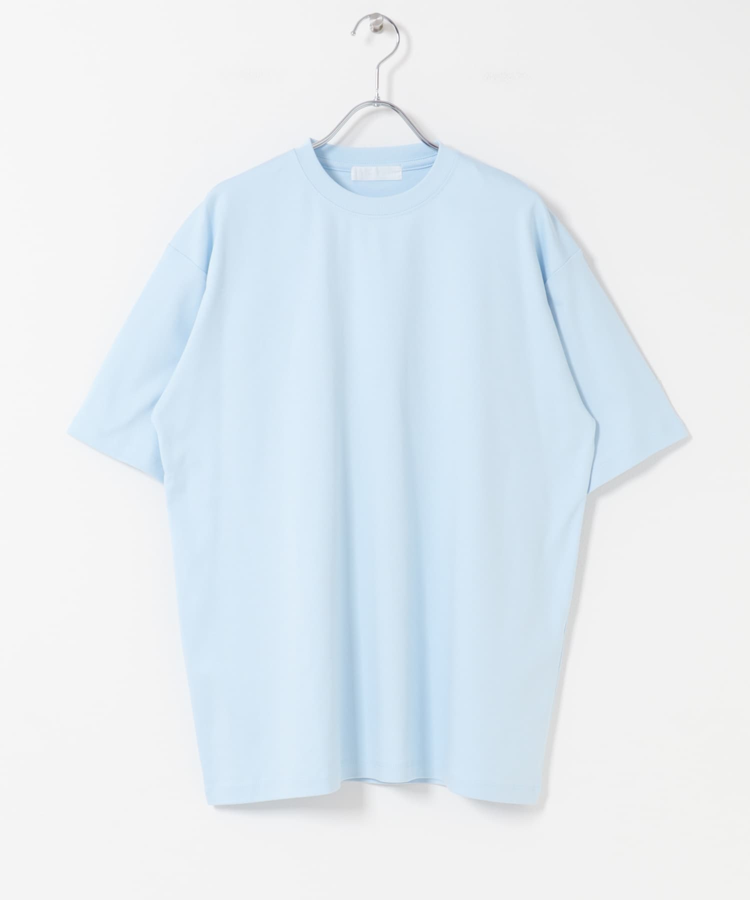 コットンスムースショートスリーブ Tシャツ L.BLUE M