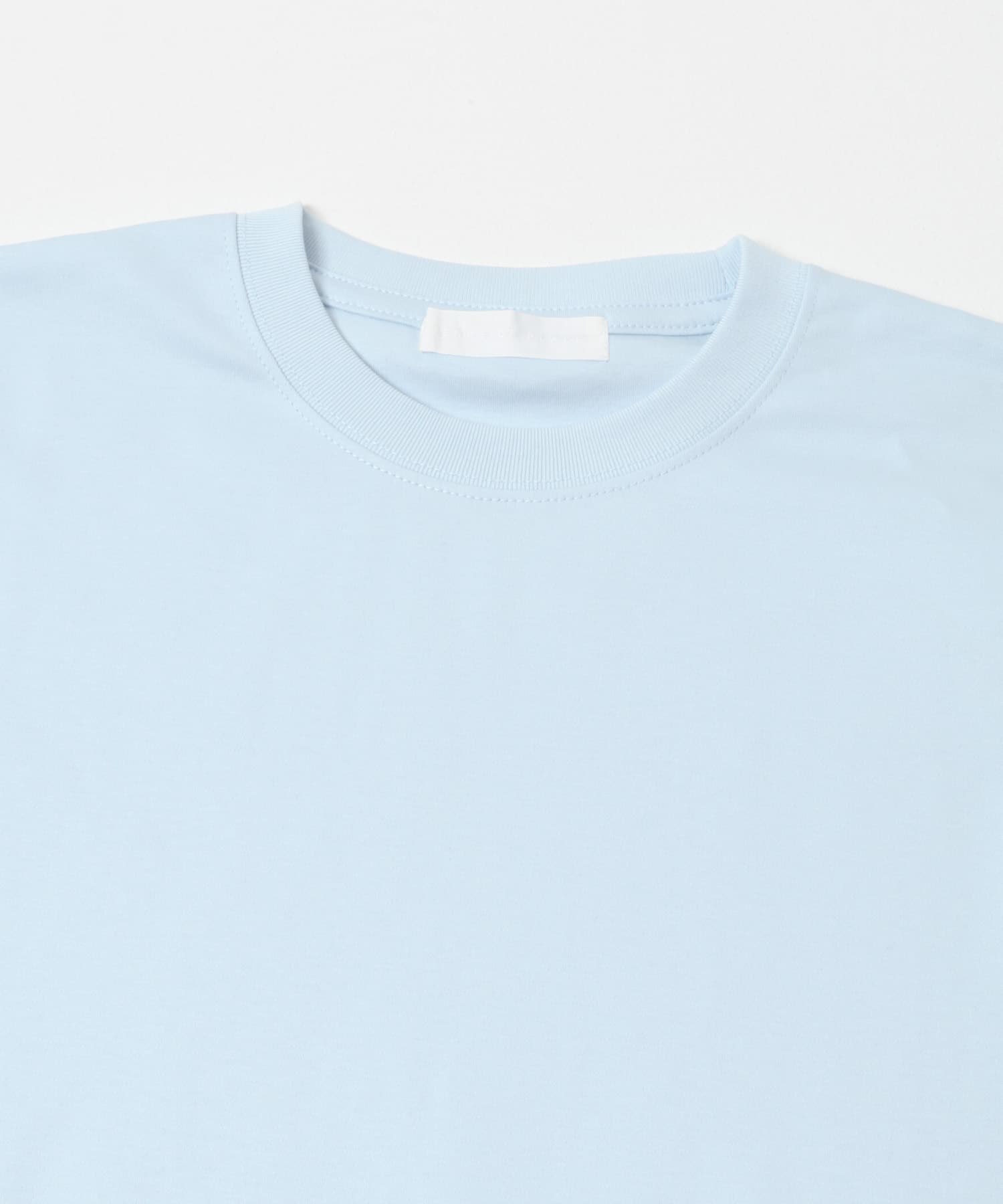 コットンスムースショートスリーブ Tシャツ L.BLUE M