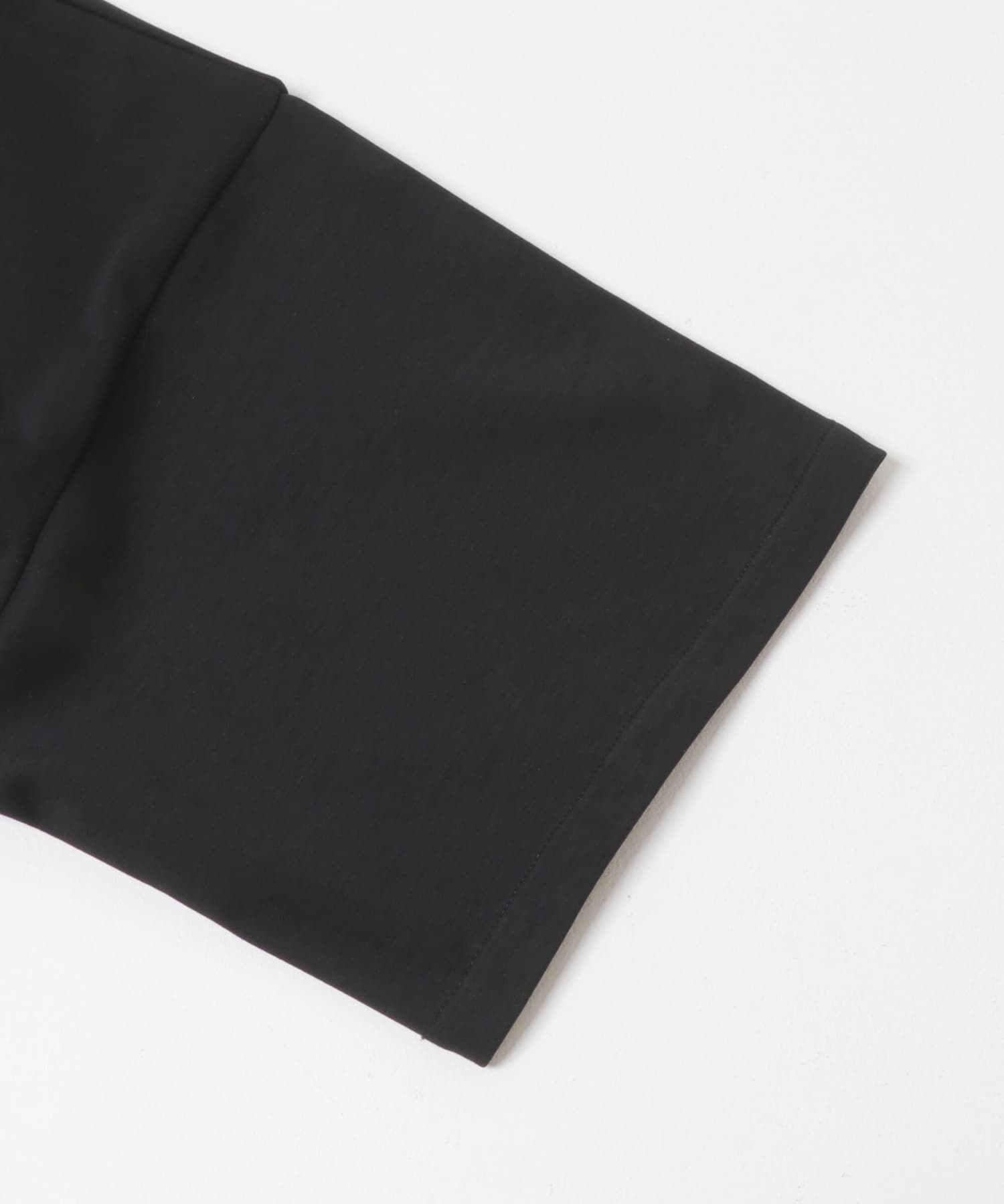 ダンボールポンチハーフジップショートスリーブTシャツ BLACK M