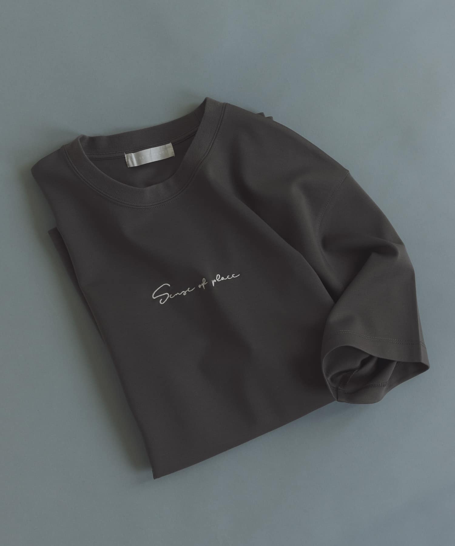 『一部WEB限定カラー/ユニセックス』シシュウポンチショートスリーブTシャツ CHA×WHT M
