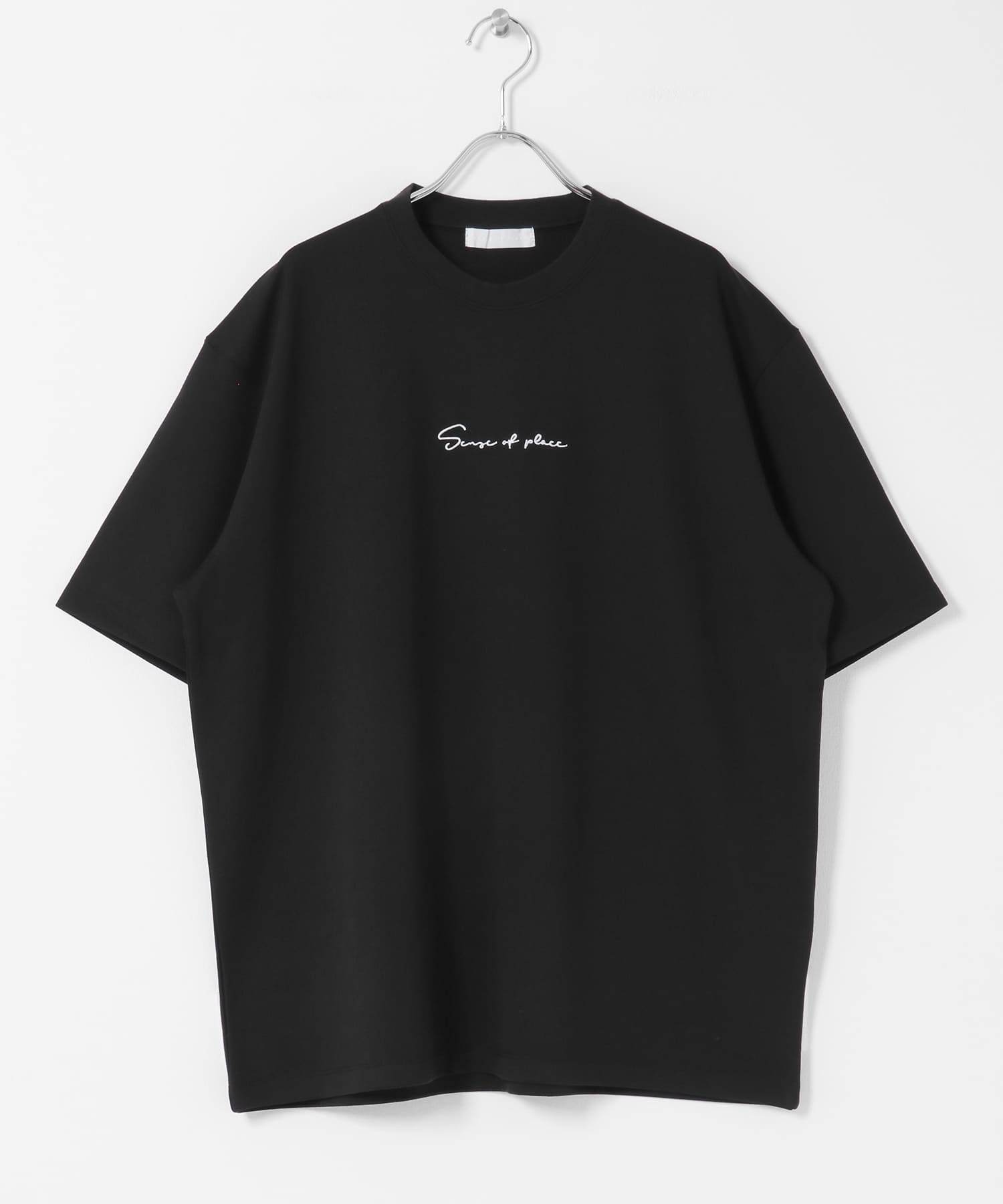『一部WEB限定カラー』シシュウポンチショートスリーブTシャツ BLK×WHT M