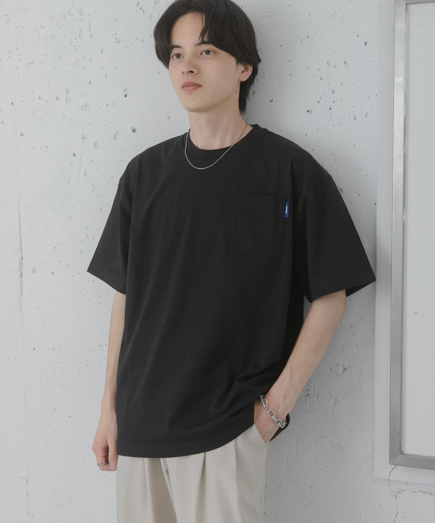 『UR TECH ひやサラクール』リラックスポケットTシャツ