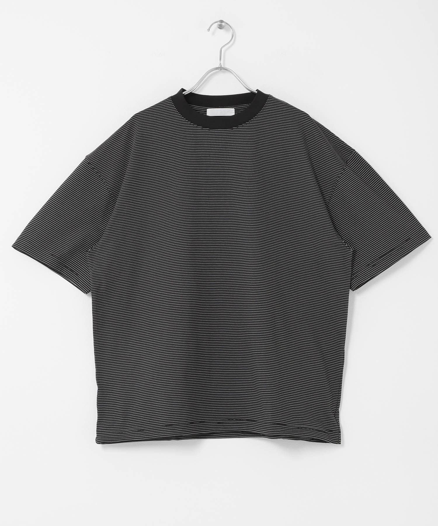 『接触冷感/イージーケア』クイックドライアソートドローコードショートスリーブ Tシャツ BLK×WHT M