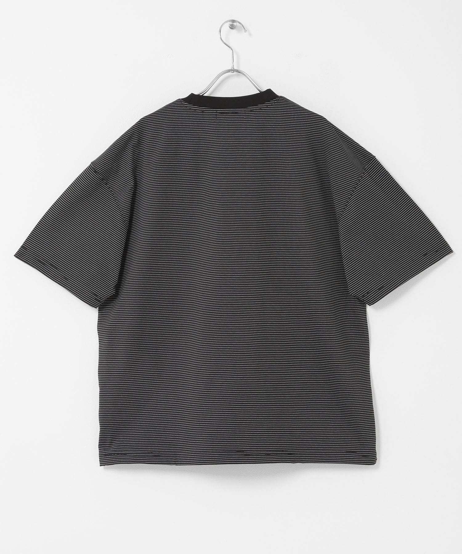 『接触冷感/イージーケア』クイックドライアソートドローコードショートスリーブ Tシャツ BLK×WHT M