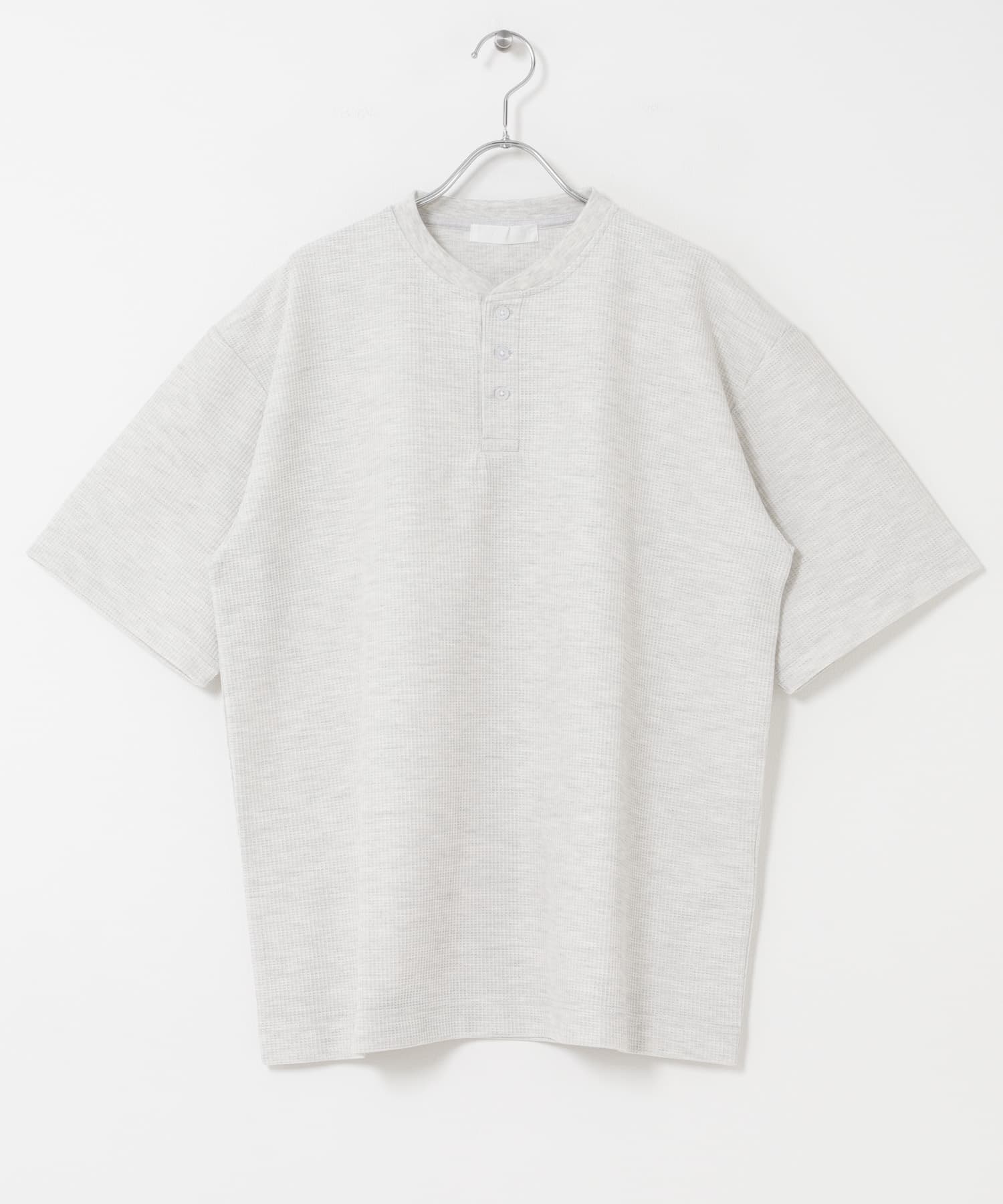 ヘンリーネックカノコプルオーバー GRAY M