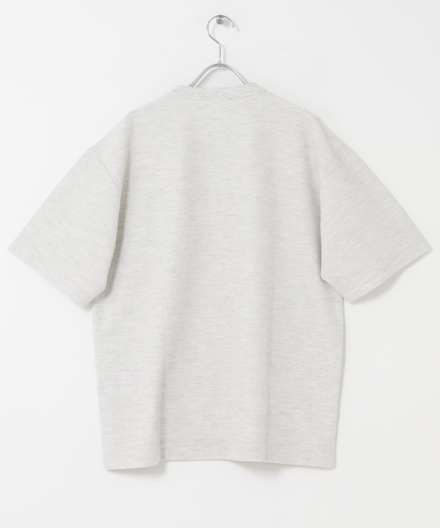 ヘンリーネックカノコプルオーバー GRAY M