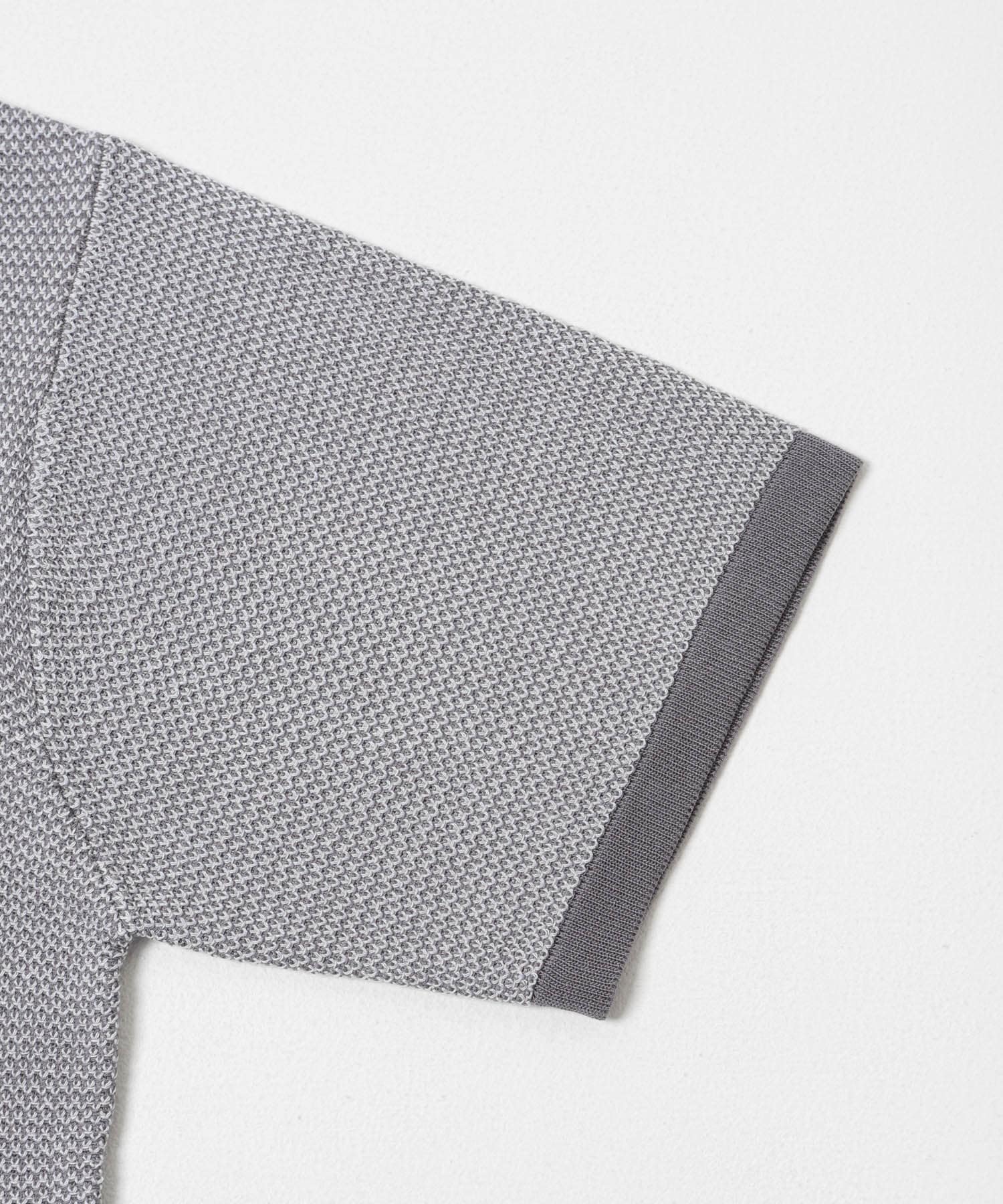 『洗濯可』ミックススキッパーニット L.GRAY M