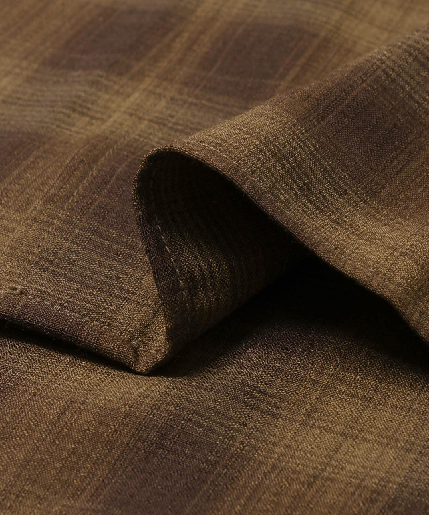 マドラスチェックロングスリーブシャツ BRN CHECK M