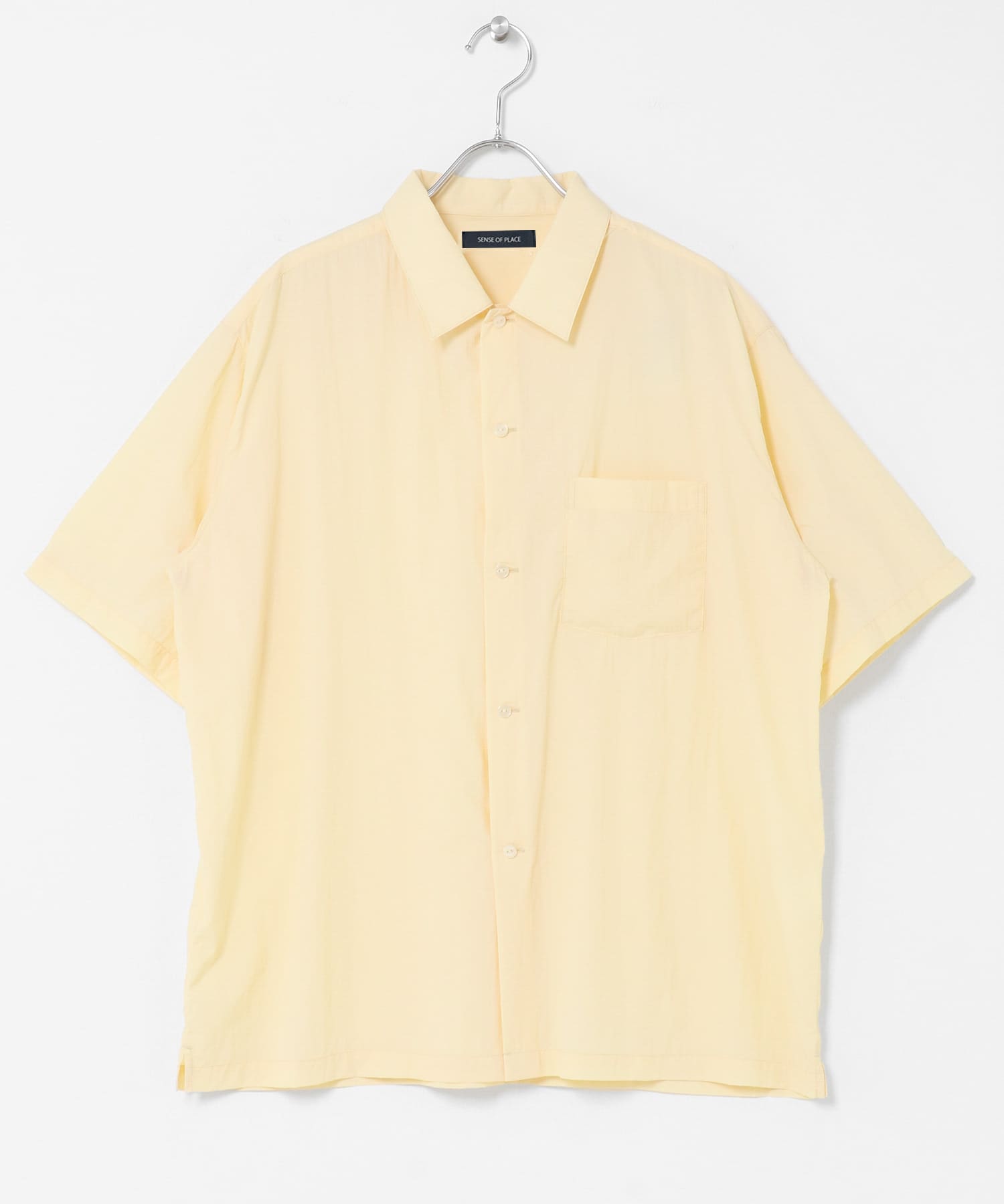 シアーリップショートスリーブシャツ YELLOW M