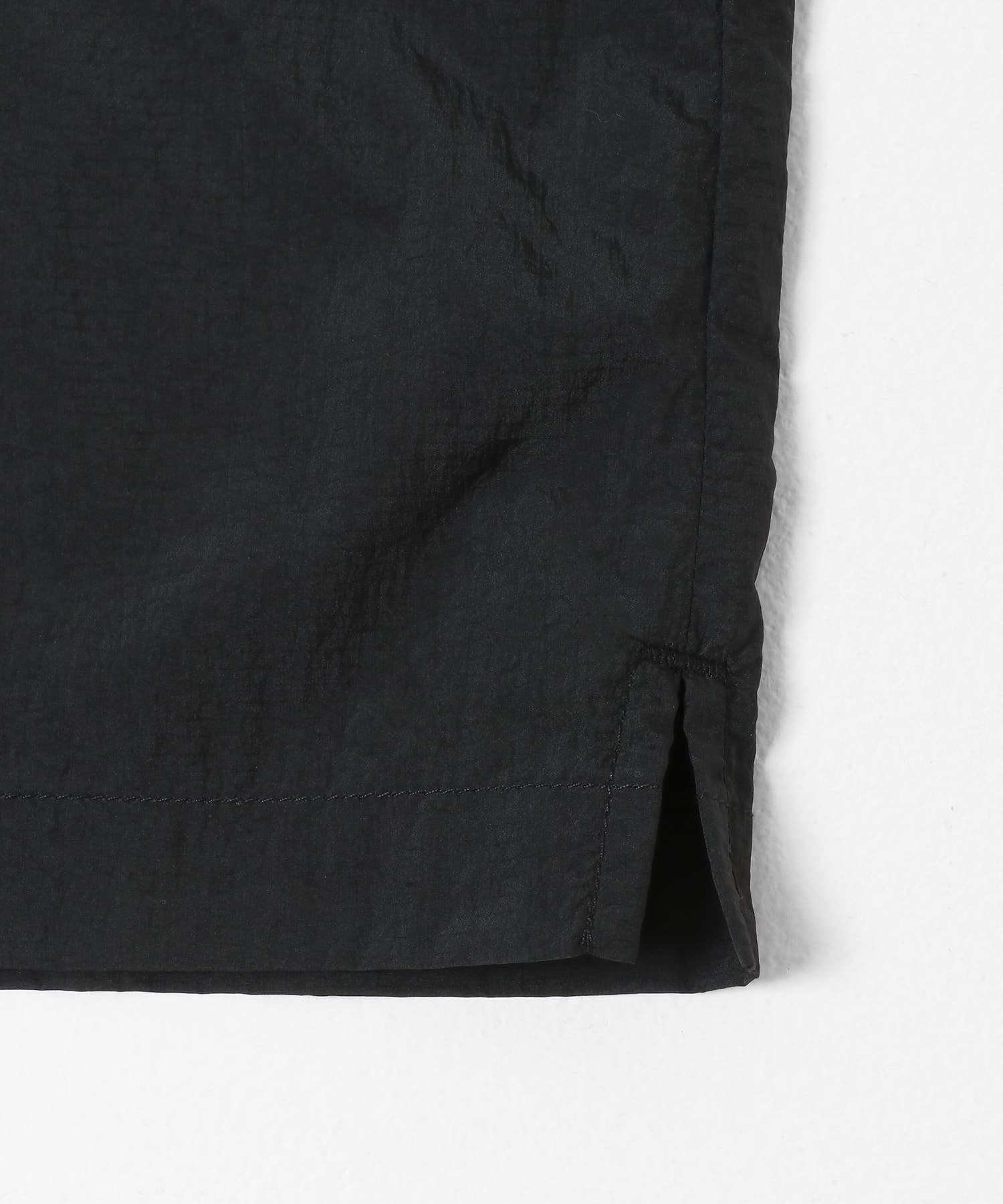 シアーリップショートスリーブシャツ BLACK M