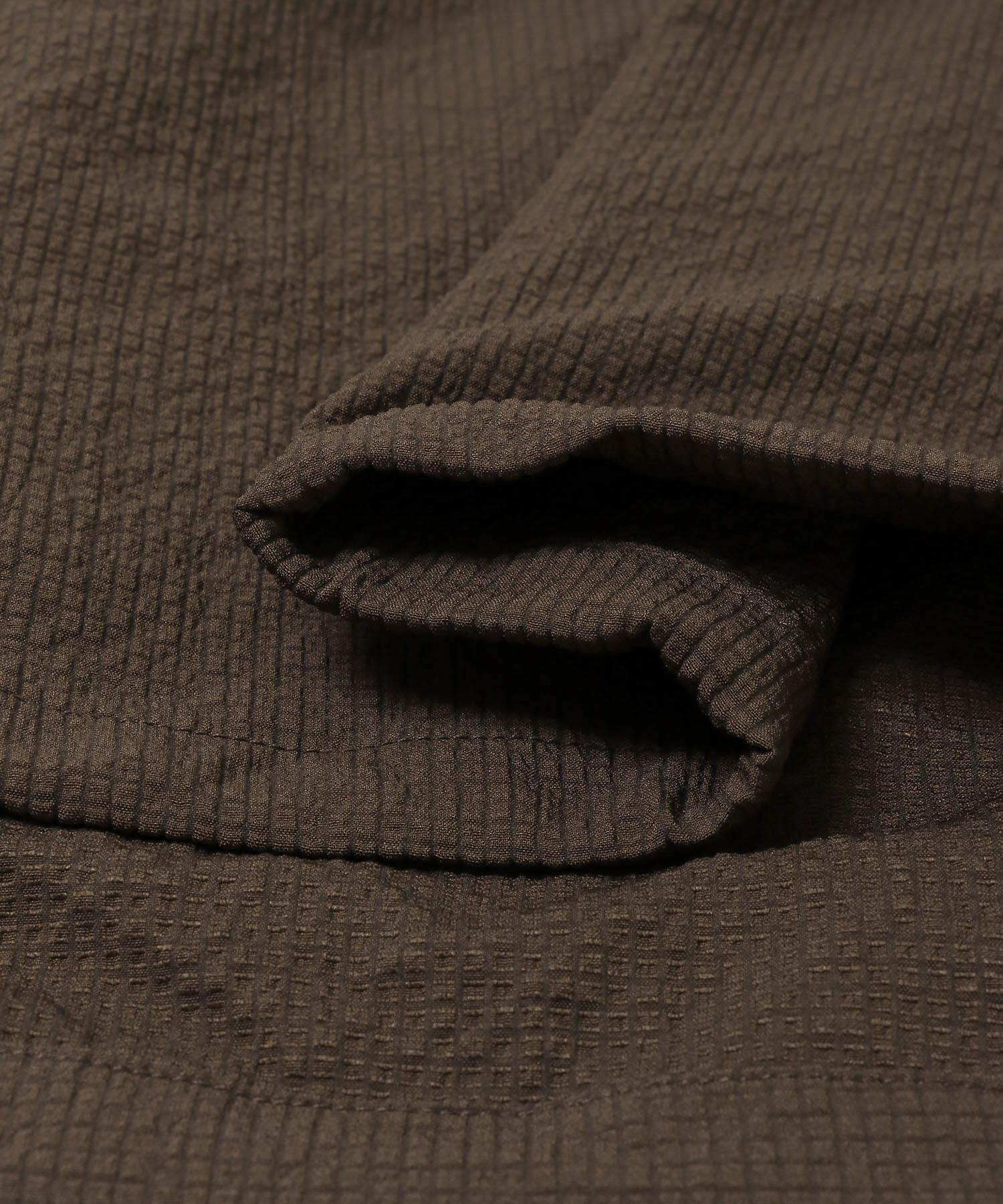 ルーズドロストプルオーバーシャツ BROWN M