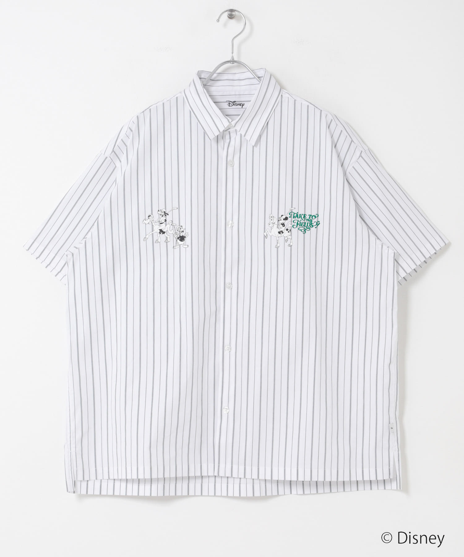 別注/Disney/ストライプシャツ WHITE M
