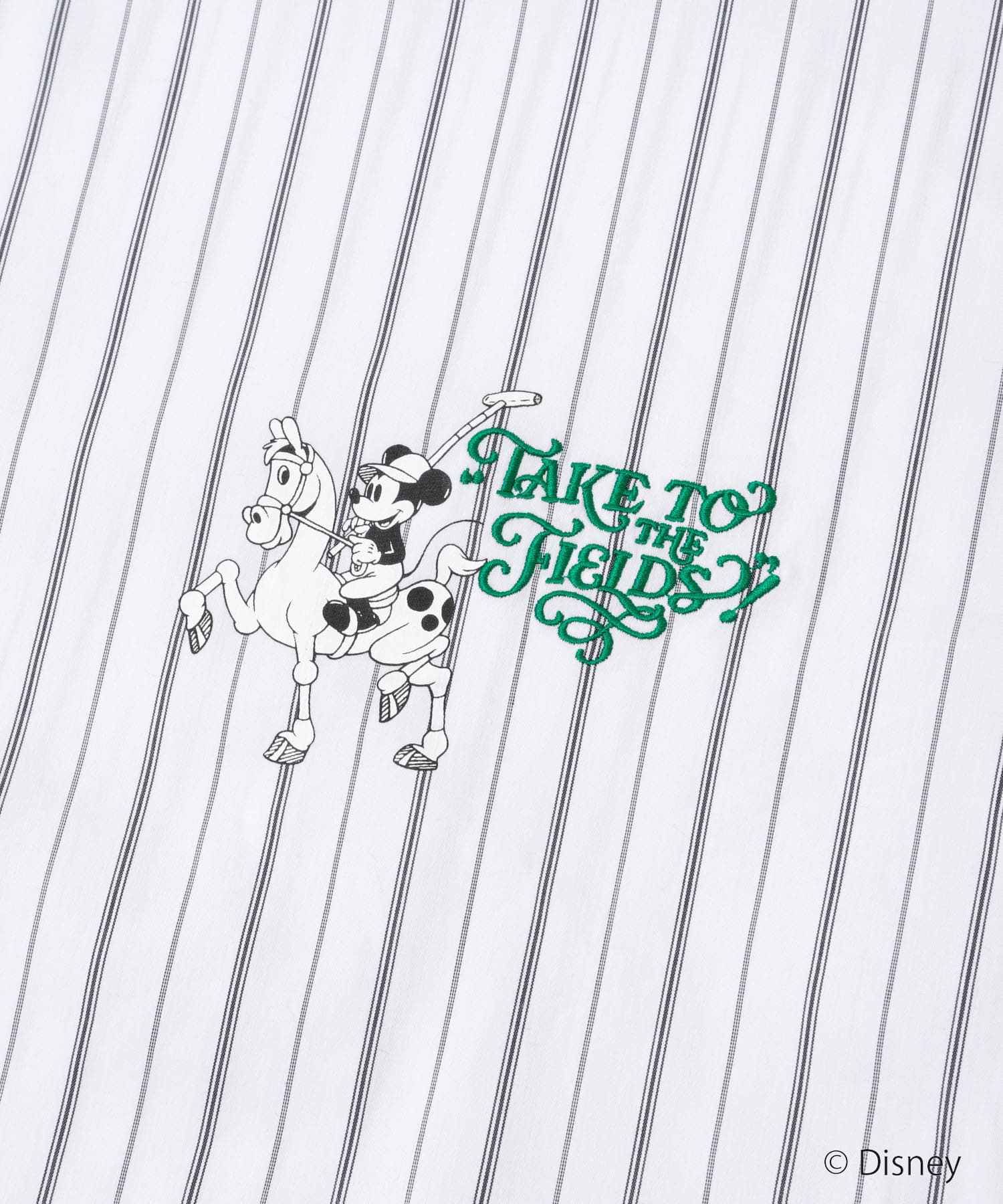 別注/Disney/ストライプシャツ WHITE M