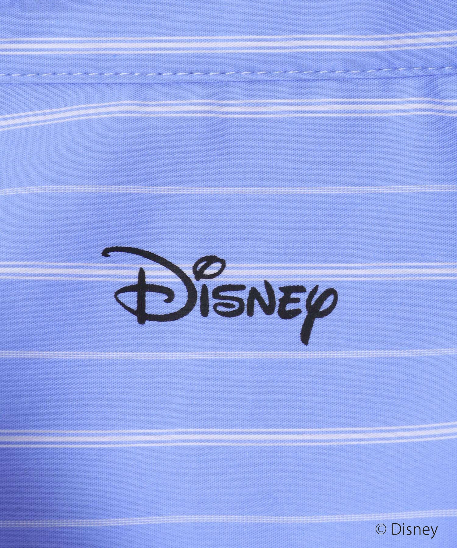 別注/Disney/ストライプシャツ BLUE M