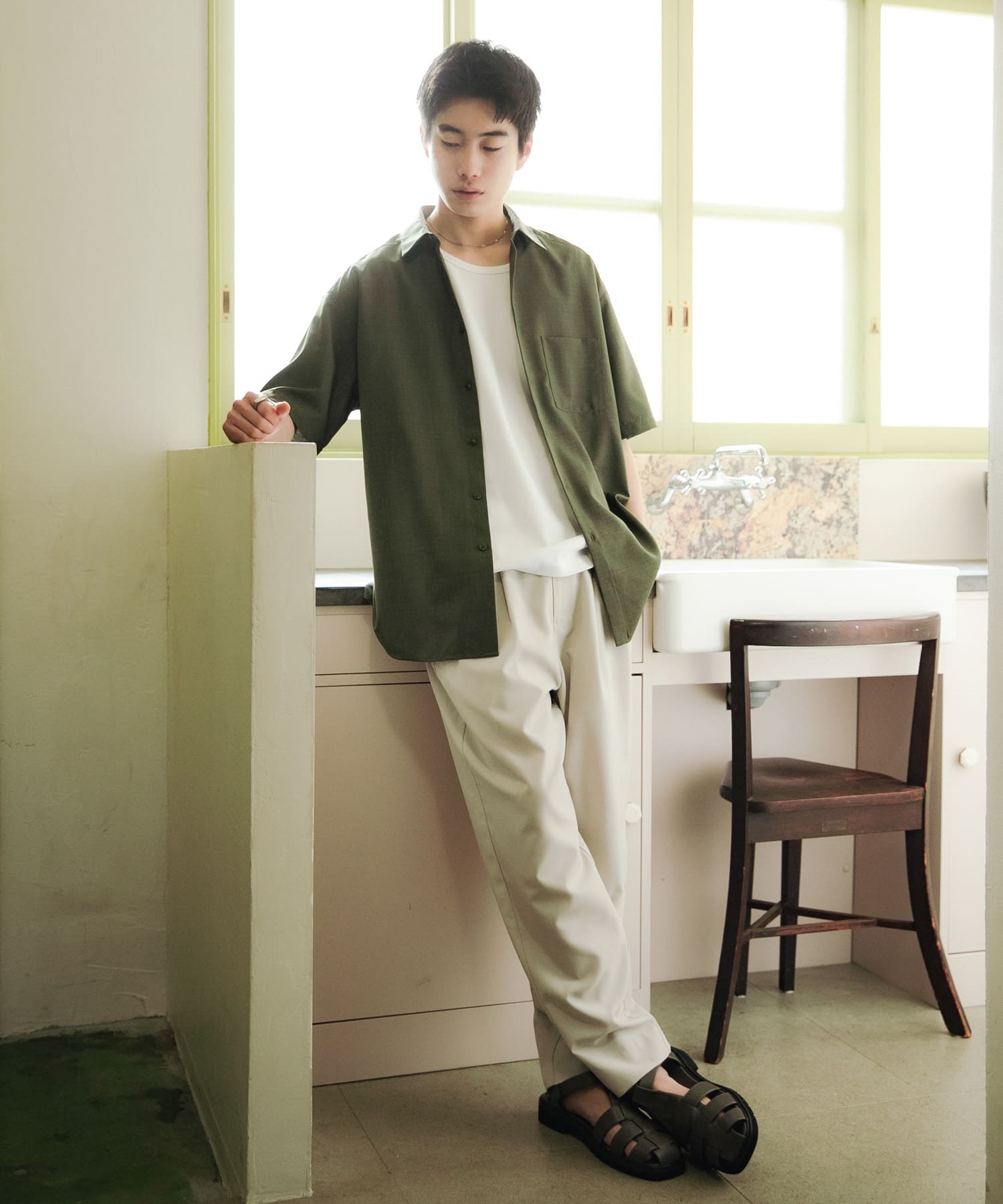 身長：181cm サイズ：L