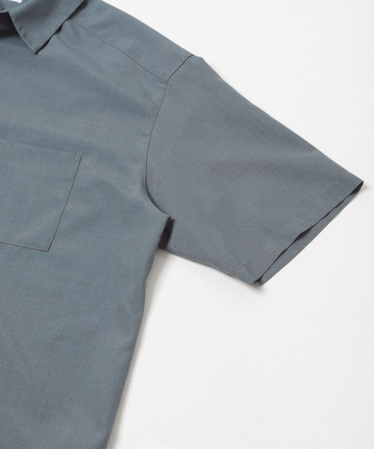 『イージーケア/速乾』クイックドライレギュラーカラーショートスリーブシャツ L.BLUE M