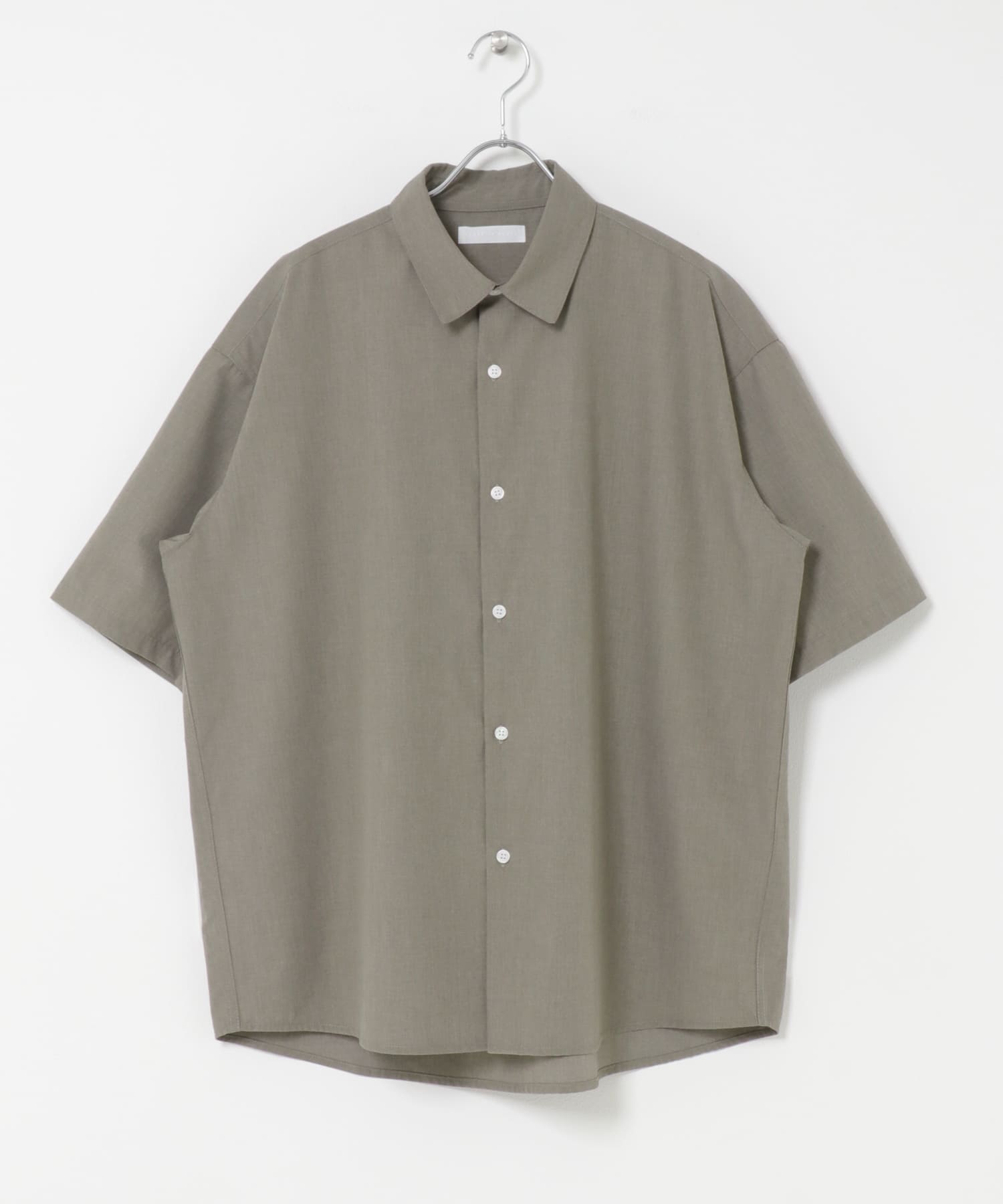 『イージーケア/速乾/接触冷感』コンフォートレギュラーカラーショートスリーブシャツ BEIGE S