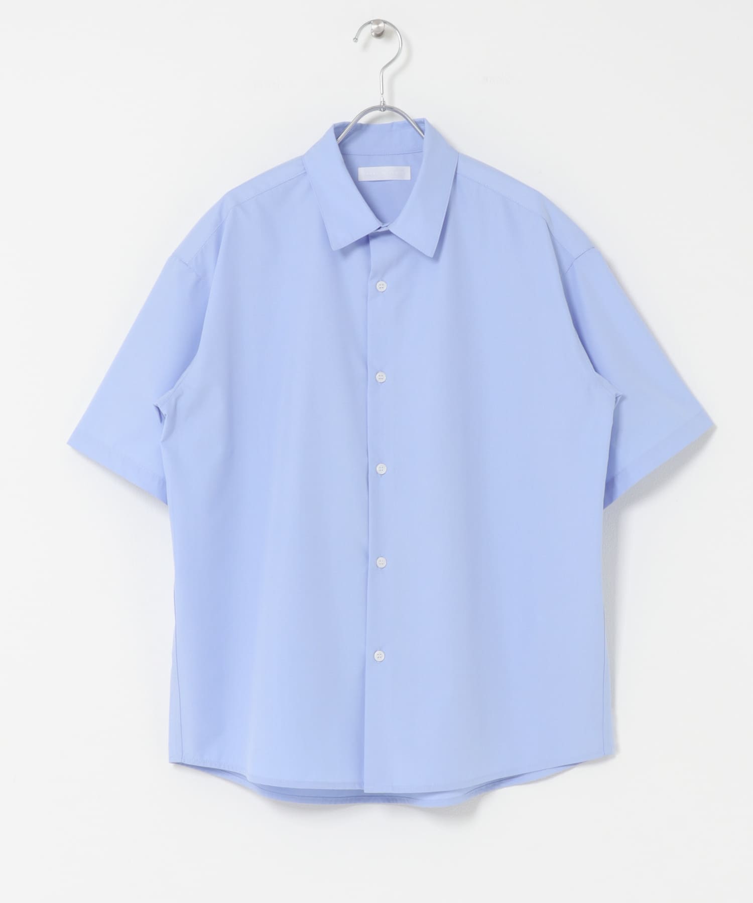 『イージーケア/速乾/接触冷感』コンフォートレギュラーカラーショートスリーブシャツ L.BLUE S